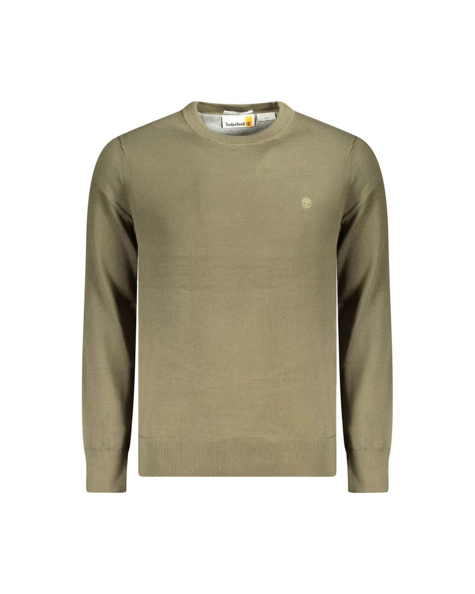 V539-TI-35452-L-202506180446-00 Timberland Men's Green Cotton Sweater - L - Image 1
