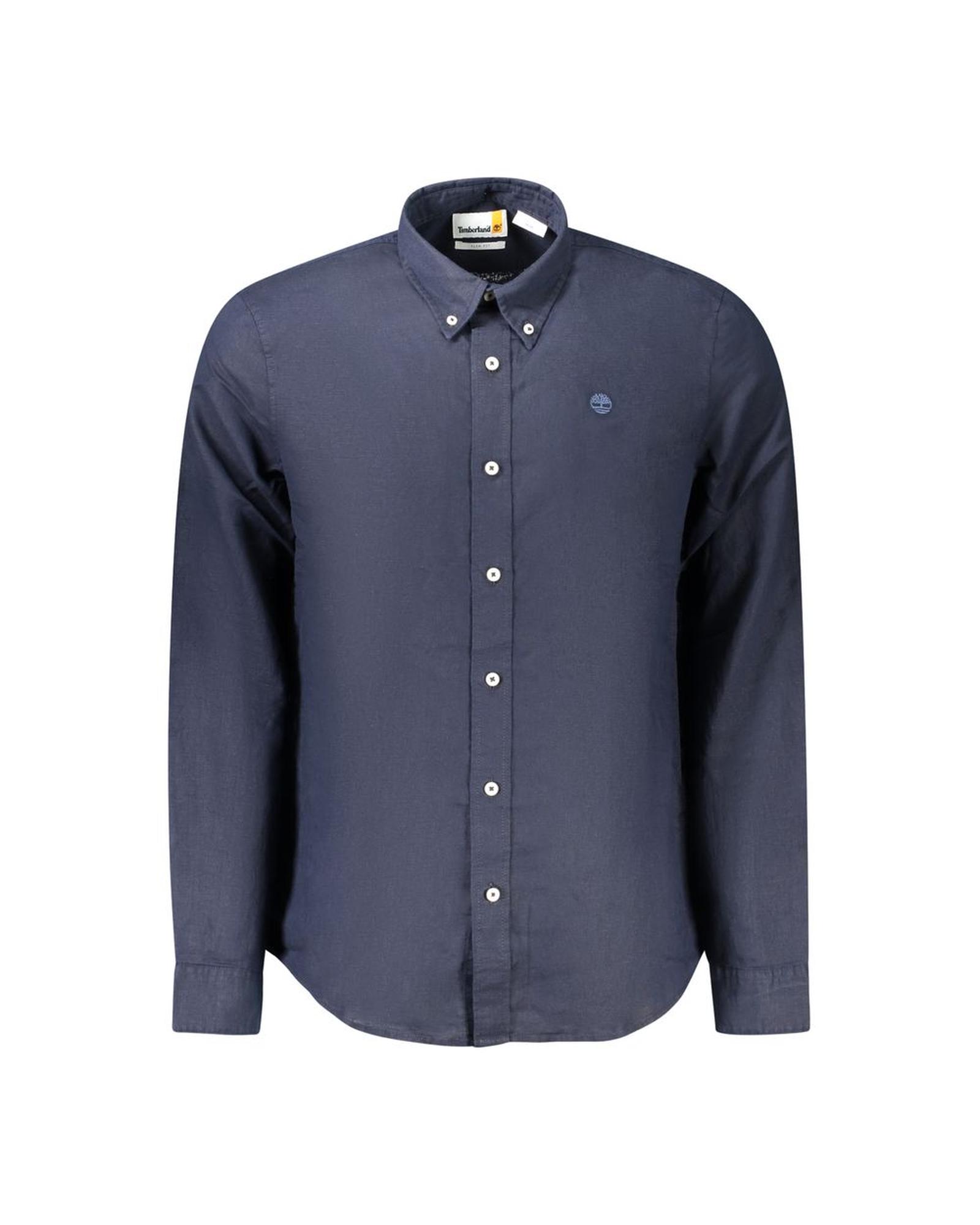 V539-TI-35506-S-202506180521-00 Timberland Men's Blue Cotton Shirt - S - Image 1