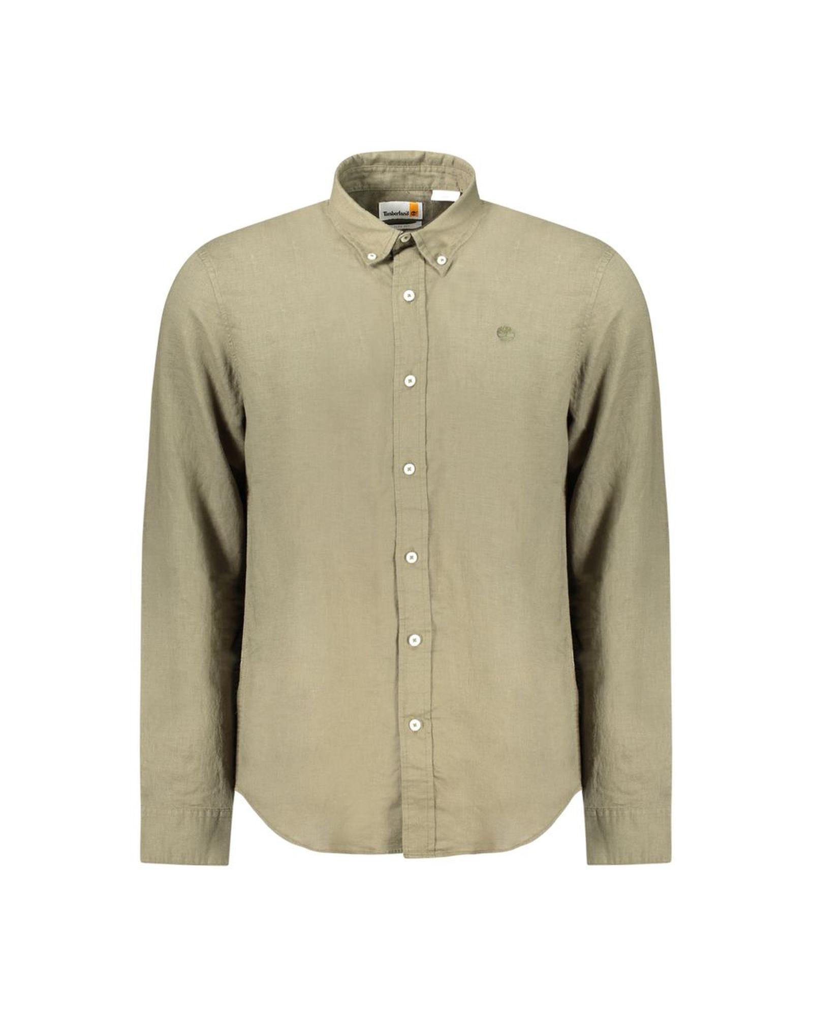 V539-TI-35508-S-202506180521-00 Timberland Men's Green Cotton Shirt - S - Image 1