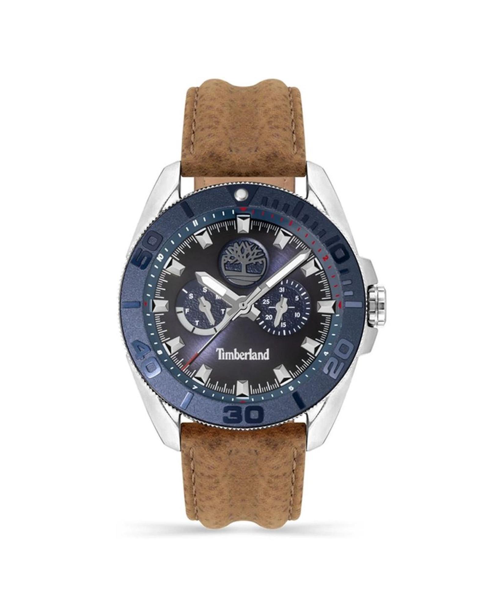 V539-TITDWGF2200903AC-202506180602-00 Timberland Men's Brown Leather Watch - One Size - Image 1