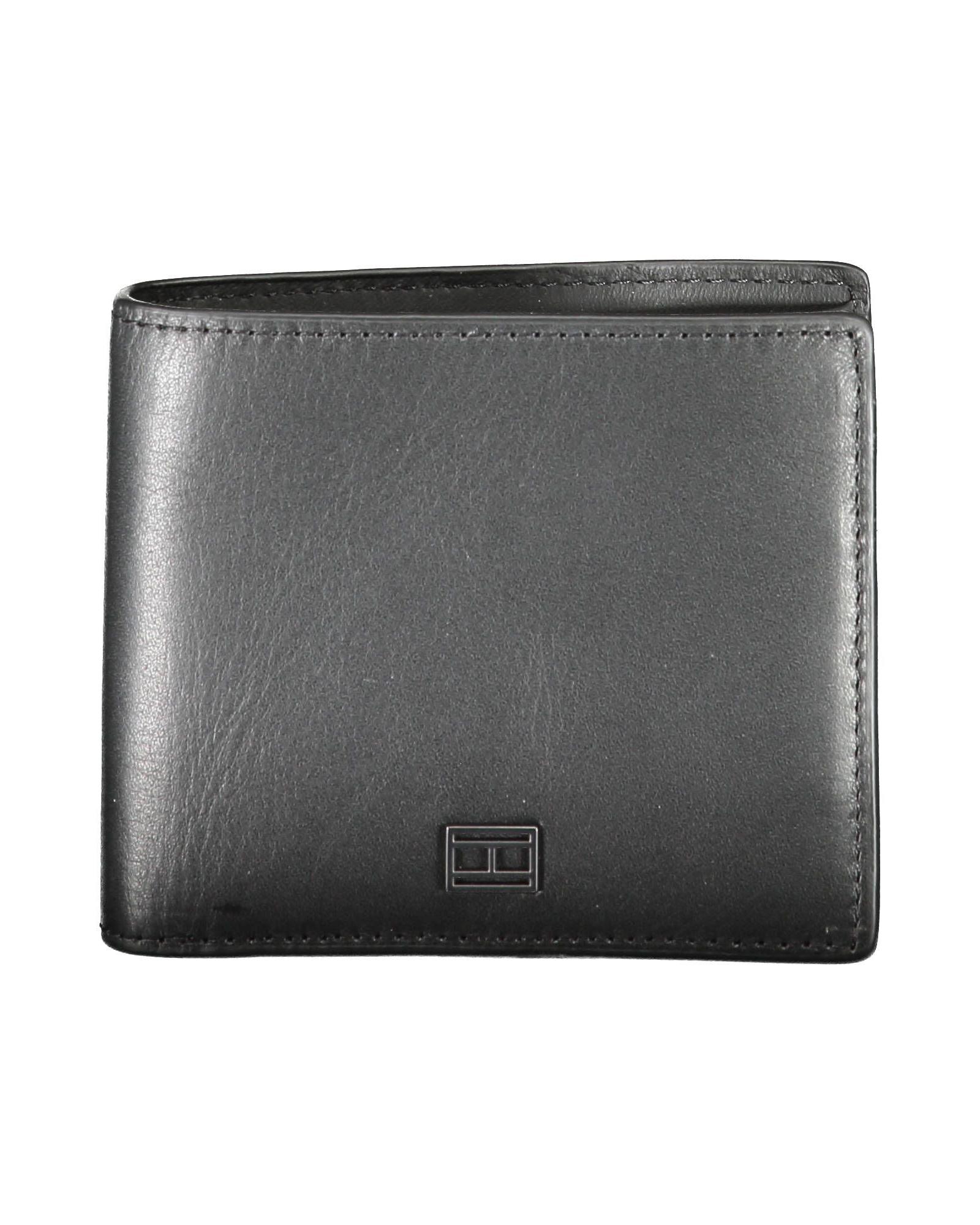 V539-TO-16787-202506180935-00 Tommy Hilfiger Men's Black Leather Wallet - One Size - Image 1