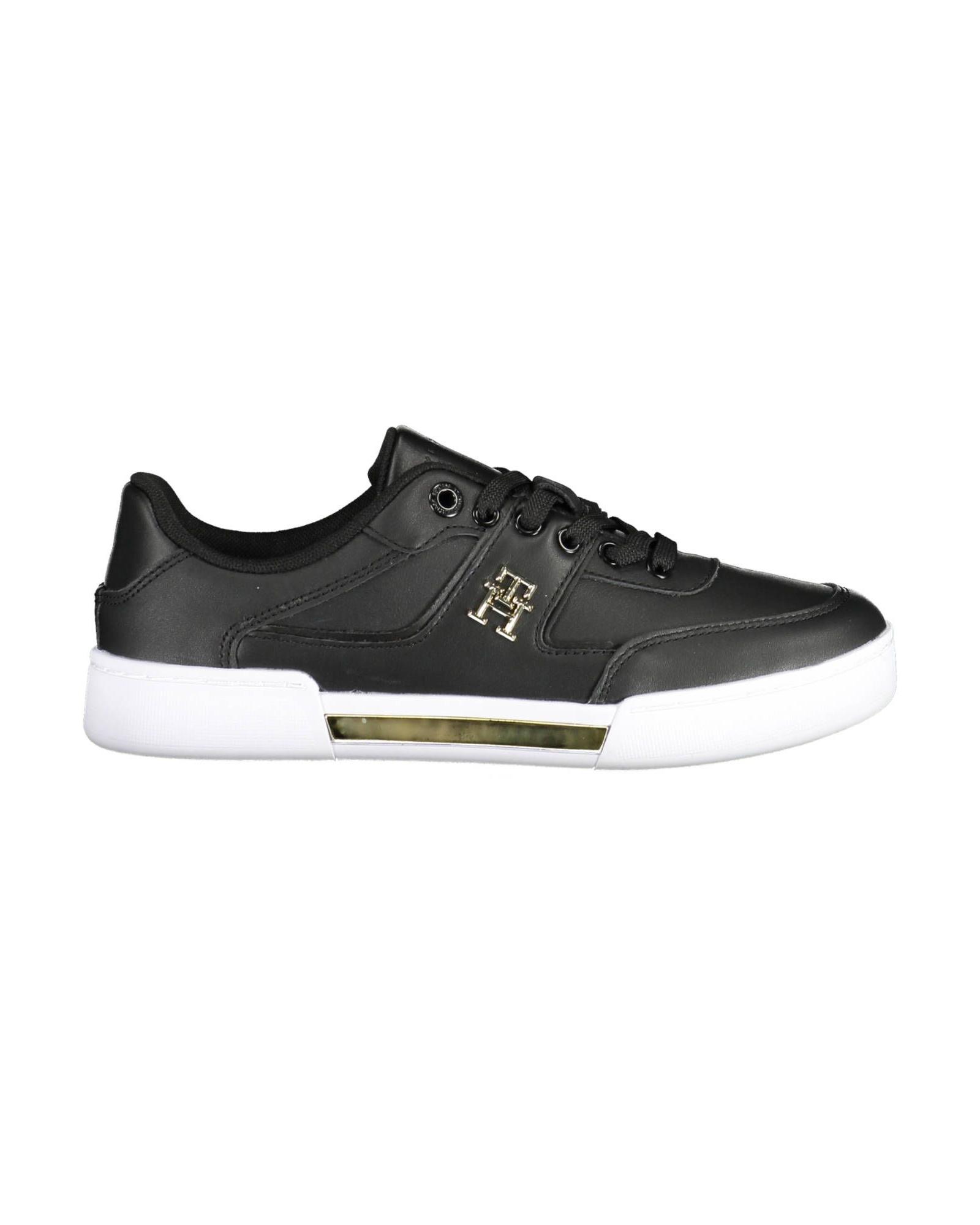V539-TO-16998-EU39US9-202506111621-00 Tommy Hilfiger Women's Black Polyester Sneaker - 39 EU - Image 1