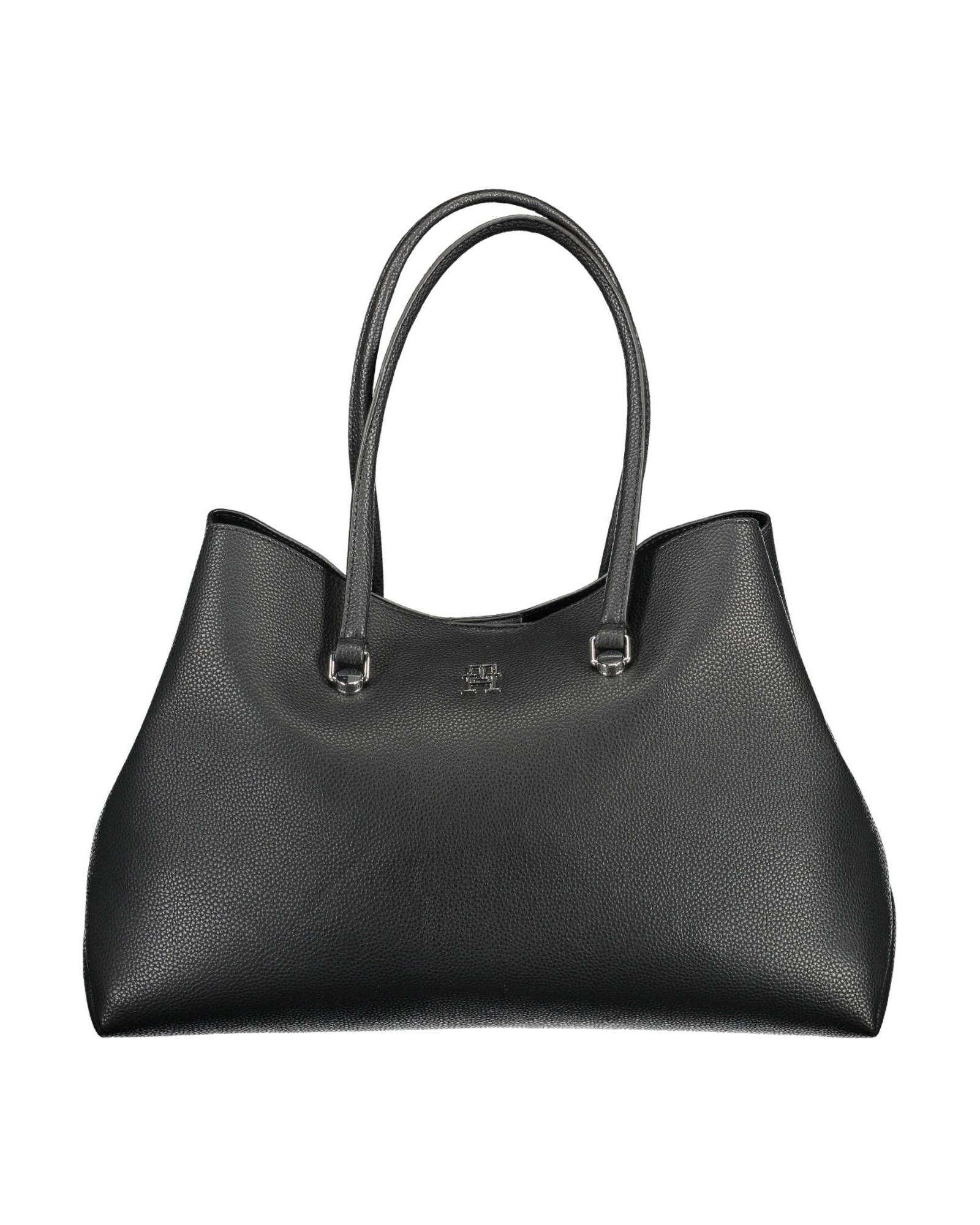V539-TO-17764-202506180937-00 Tommy Hilfiger Women's Elegant Black Polyester Shoulder Bag - One Size - Image 1