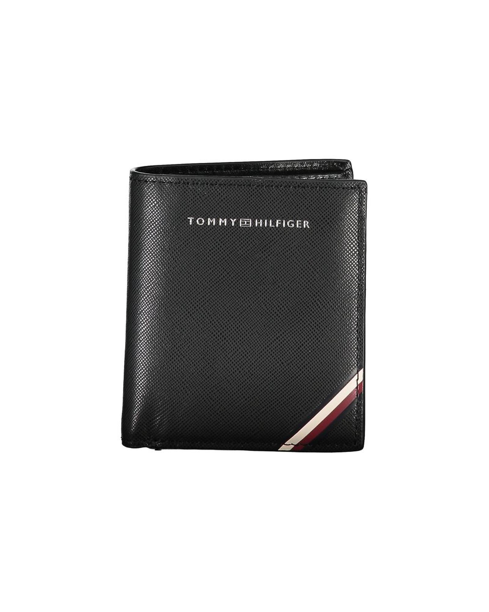 V539-TO-25968-202506180955-00 Tommy Hilfiger Men's Black Leather Wallet - One Size - Image 1