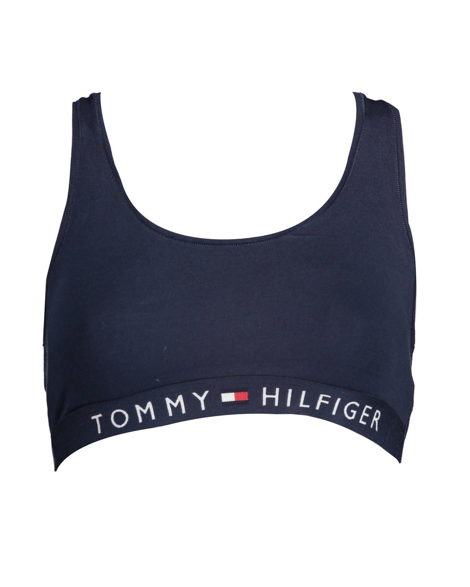 V539-TO-2659-XS-202506181025-00 Tommy Hilfiger Women's Blue Cotton Sports Bra - XS - Image 1