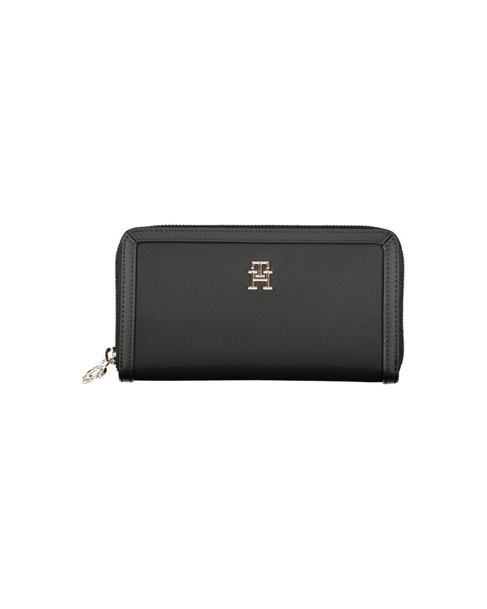 V539-TO-27151-202506180735-00 Tommy Hilfiger Women's Black Polyester Wallet - One Size - Image 1