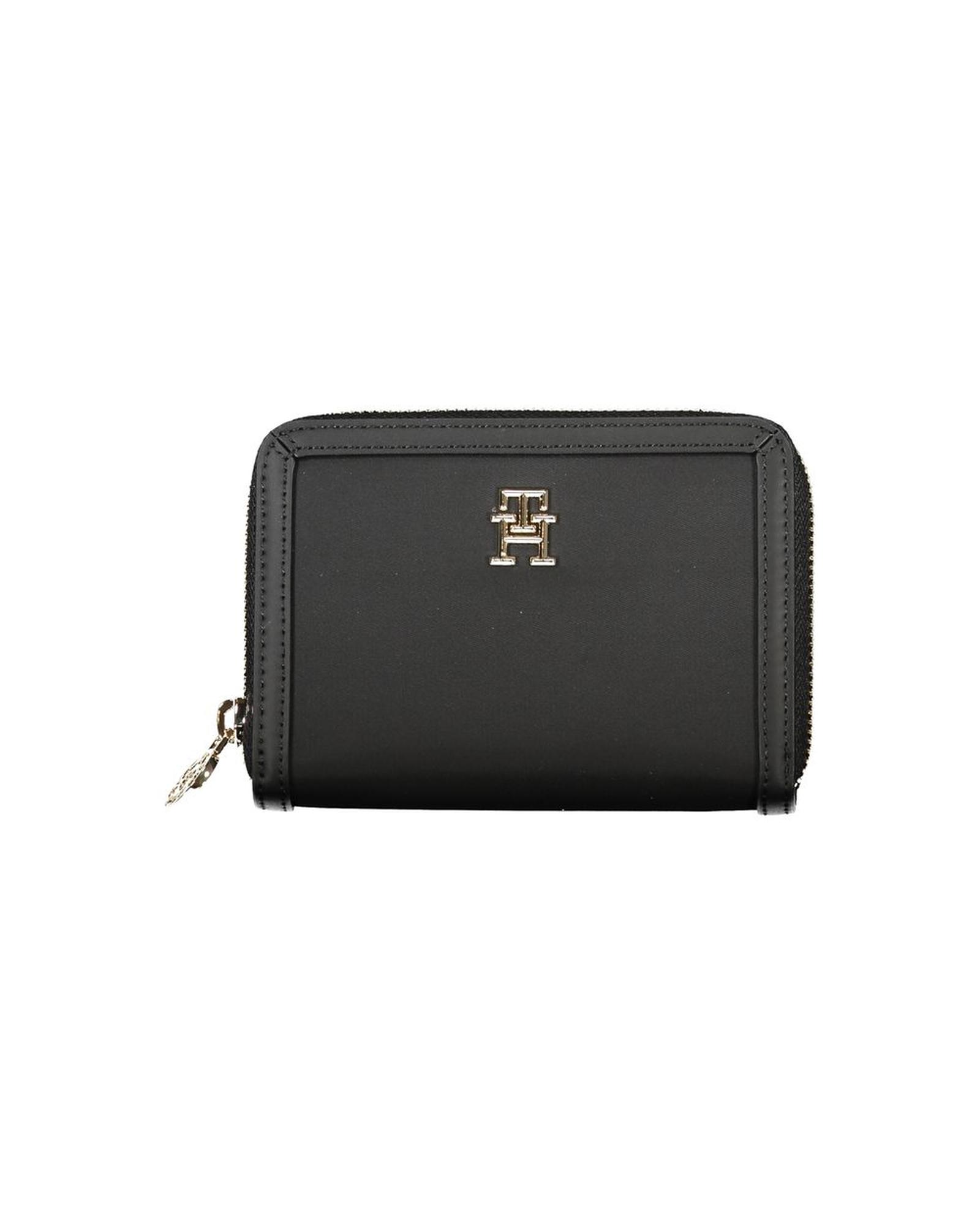 V539-TO-27158-202506180736-00 Tommy Hilfiger Women's Black Polyester Wallet - One Size - Image 1