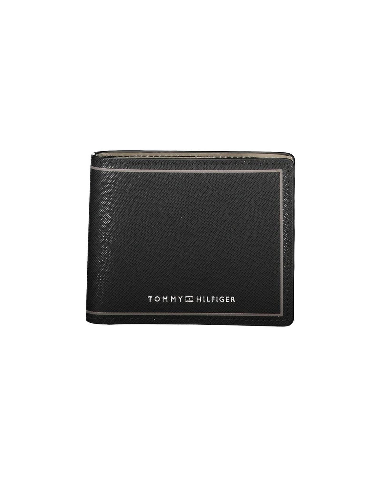 V539-TO-27167-202506180737-00 Tommy Hilfiger Men's Black Leather Wallet - One Size - Image 1
