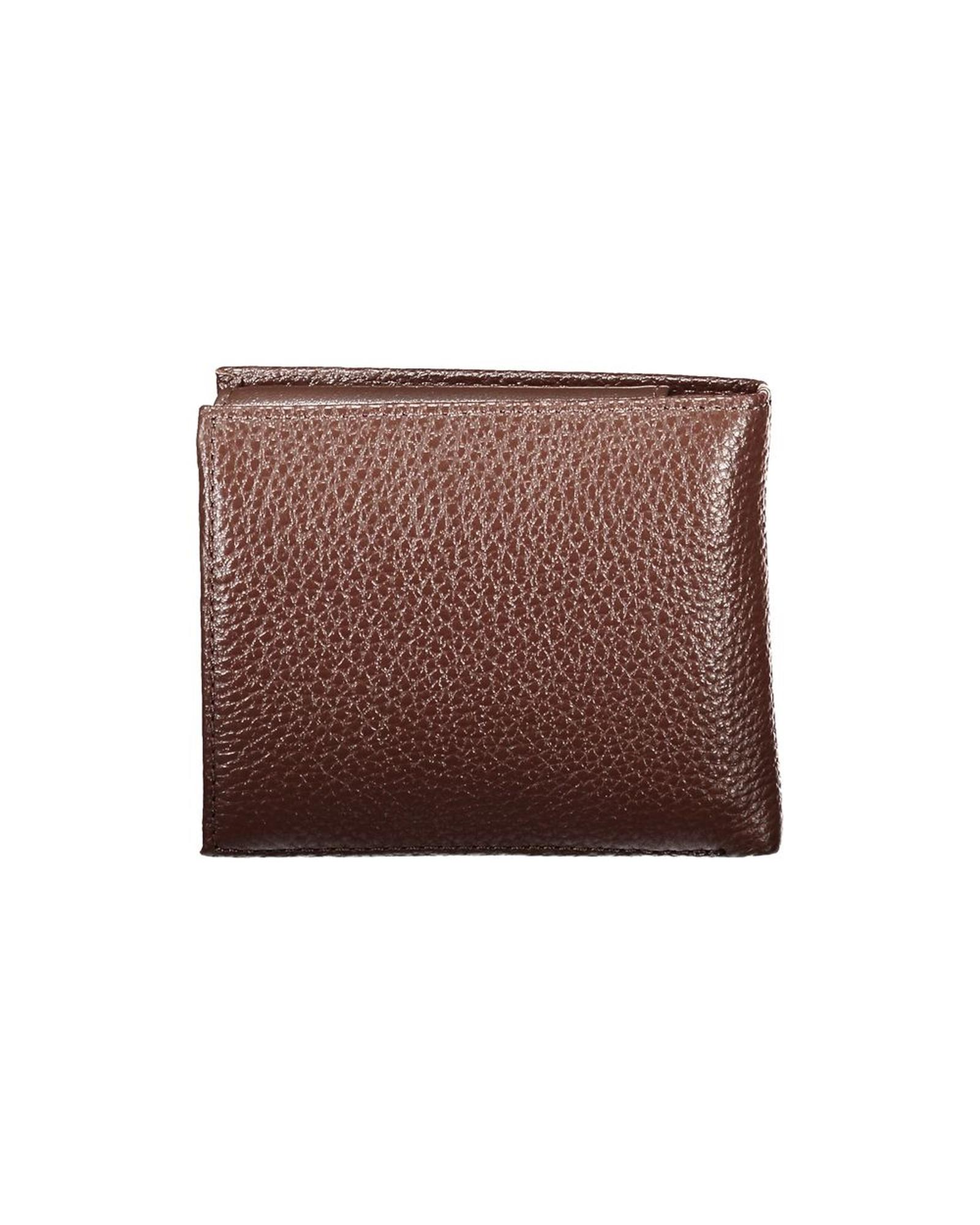 V539-TO-27173-202506180740-00 Tommy Hilfiger Men's Brown Leather Wallet - One Size - Image 1