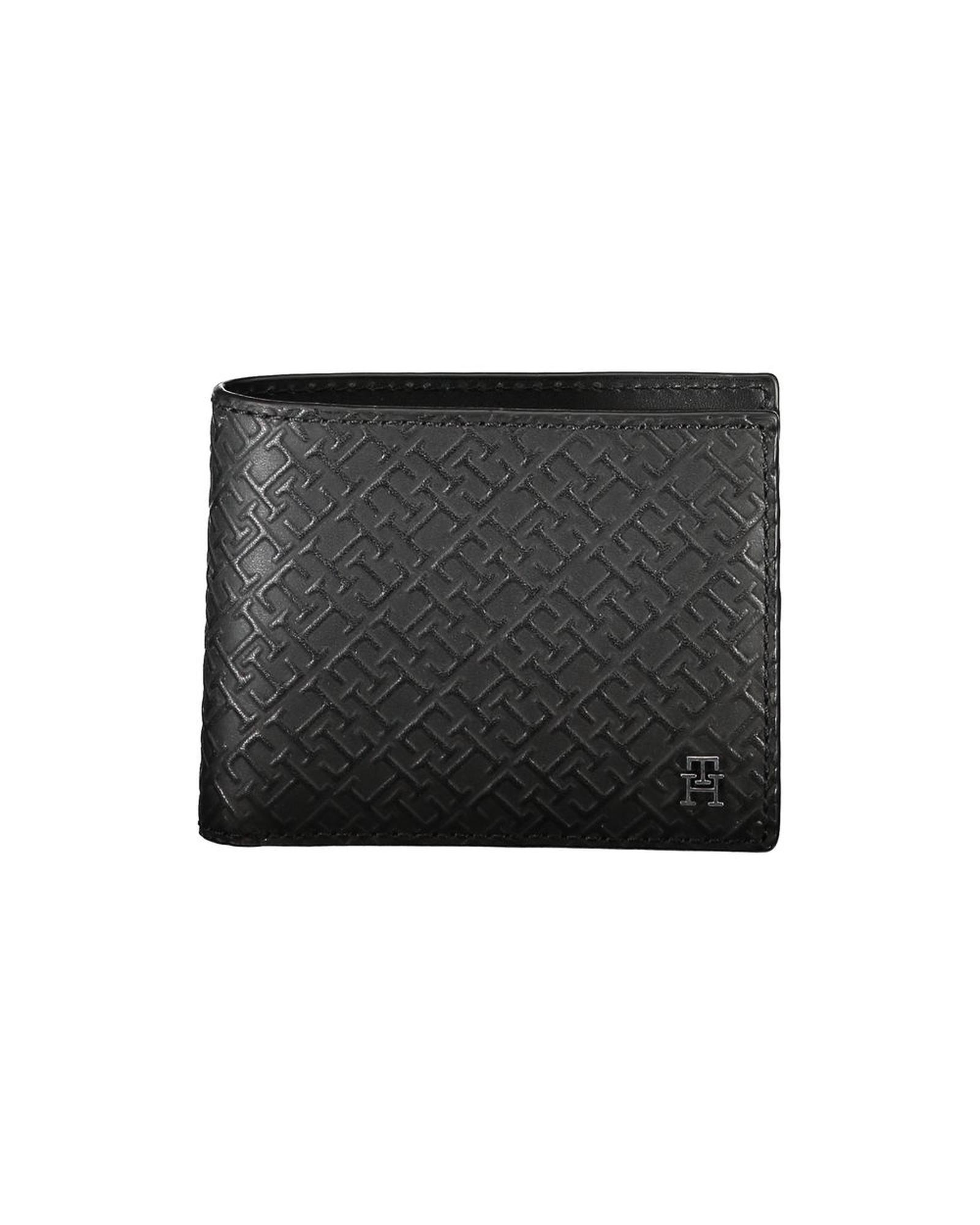 V539-TO-27184-202506180741-00 Tommy Hilfiger Men's Black Leather Wallet - One Size - Image 1