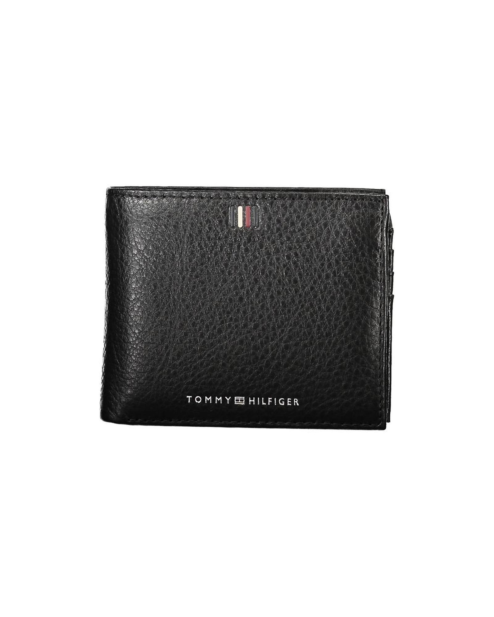 V539-TO-27187-202506180742-00 Tommy Hilfiger Men's Black Leather Wallet - One Size - Image 1