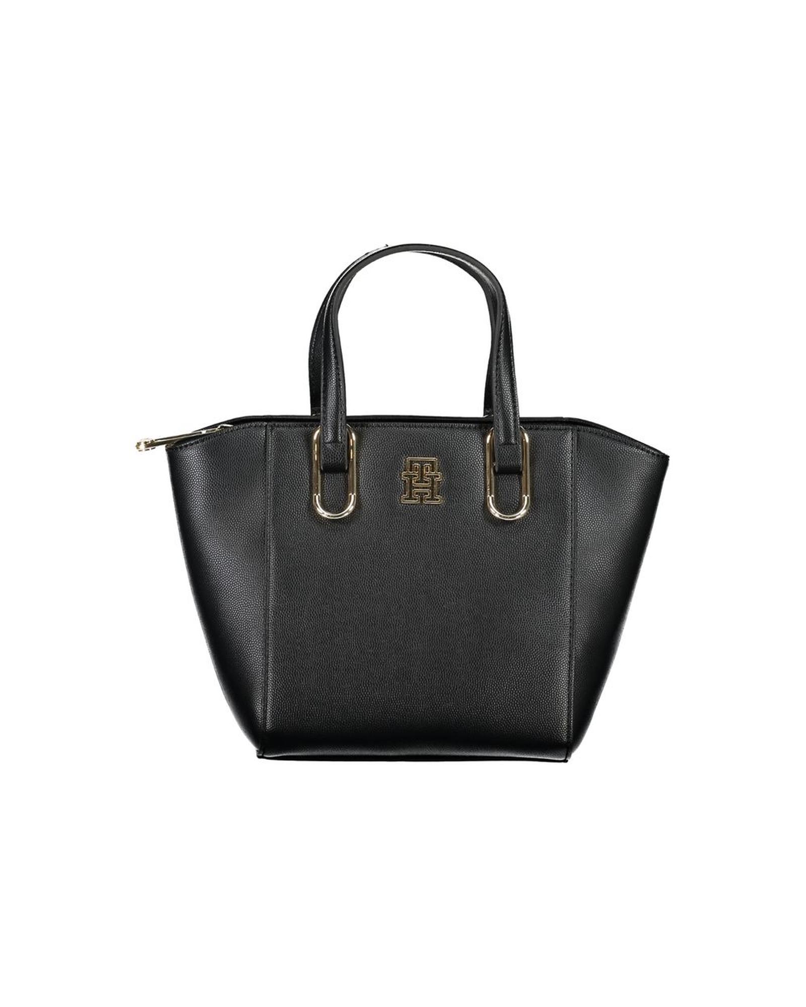 V539-TO-27503-202506180745-00 Tommy Hilfiger Women's Black Polyethylene Handbag - One Size - Image 1