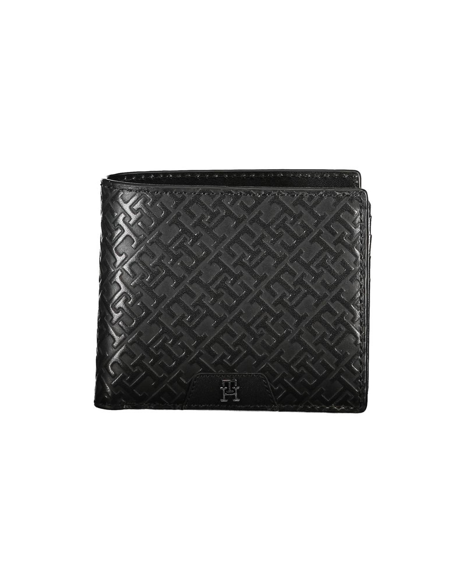V539-TO-27512-202506180746-00 Tommy Hilfiger Men's Black Leather Wallet - One Size - Image 1