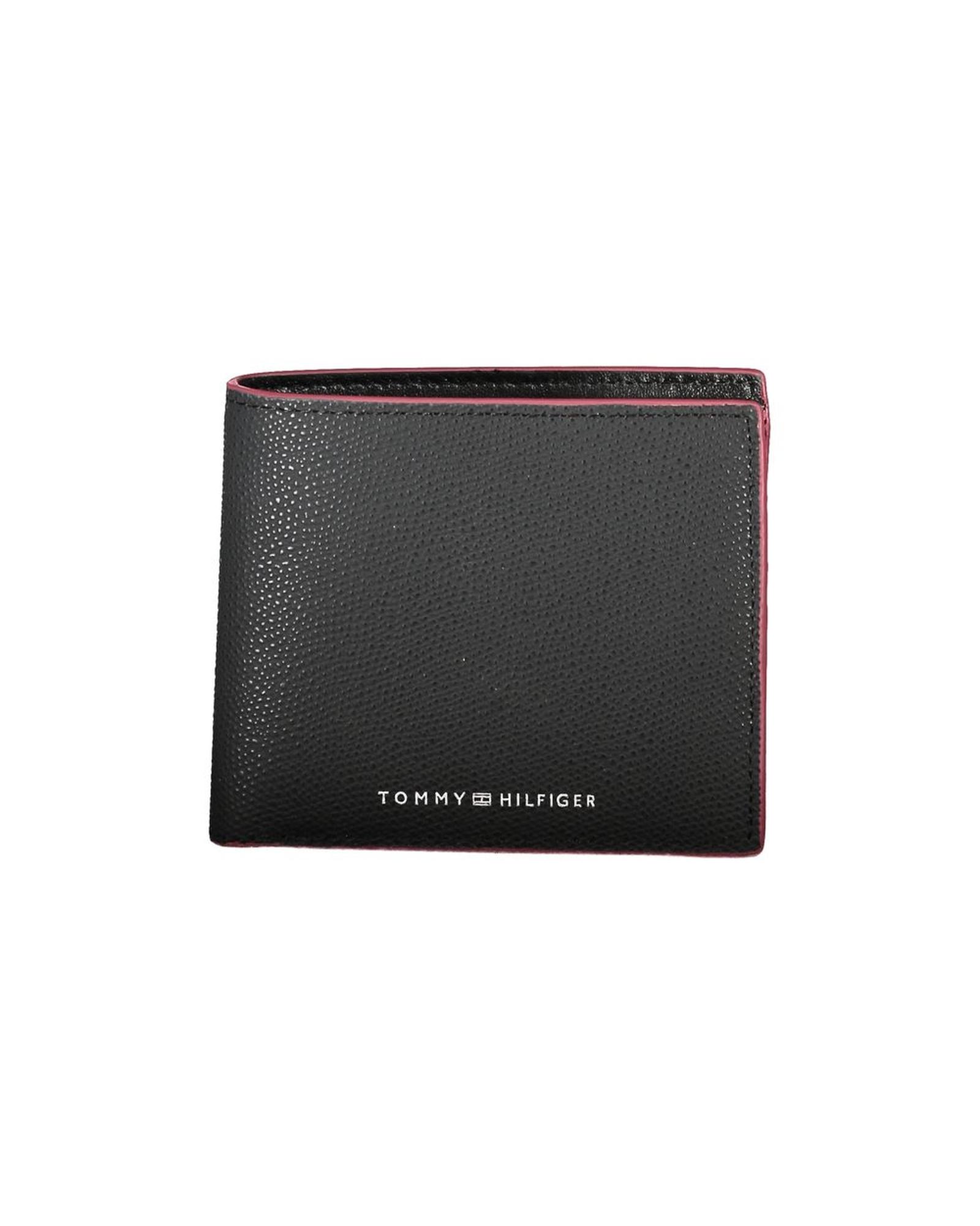 V539-TO-27529-202506180753-00 Tommy Hilfiger Men's Black Leather Wallet - One Size - Image 1