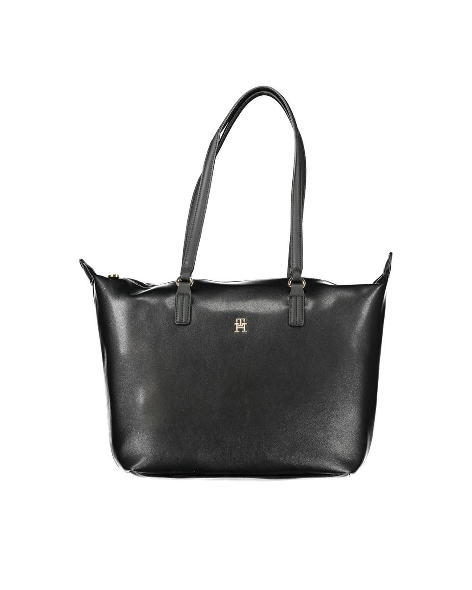 V539-TO-27572-202506180810-00 Tommy Hilfiger Women's Black Polyester Handbag - One Size - Image 1