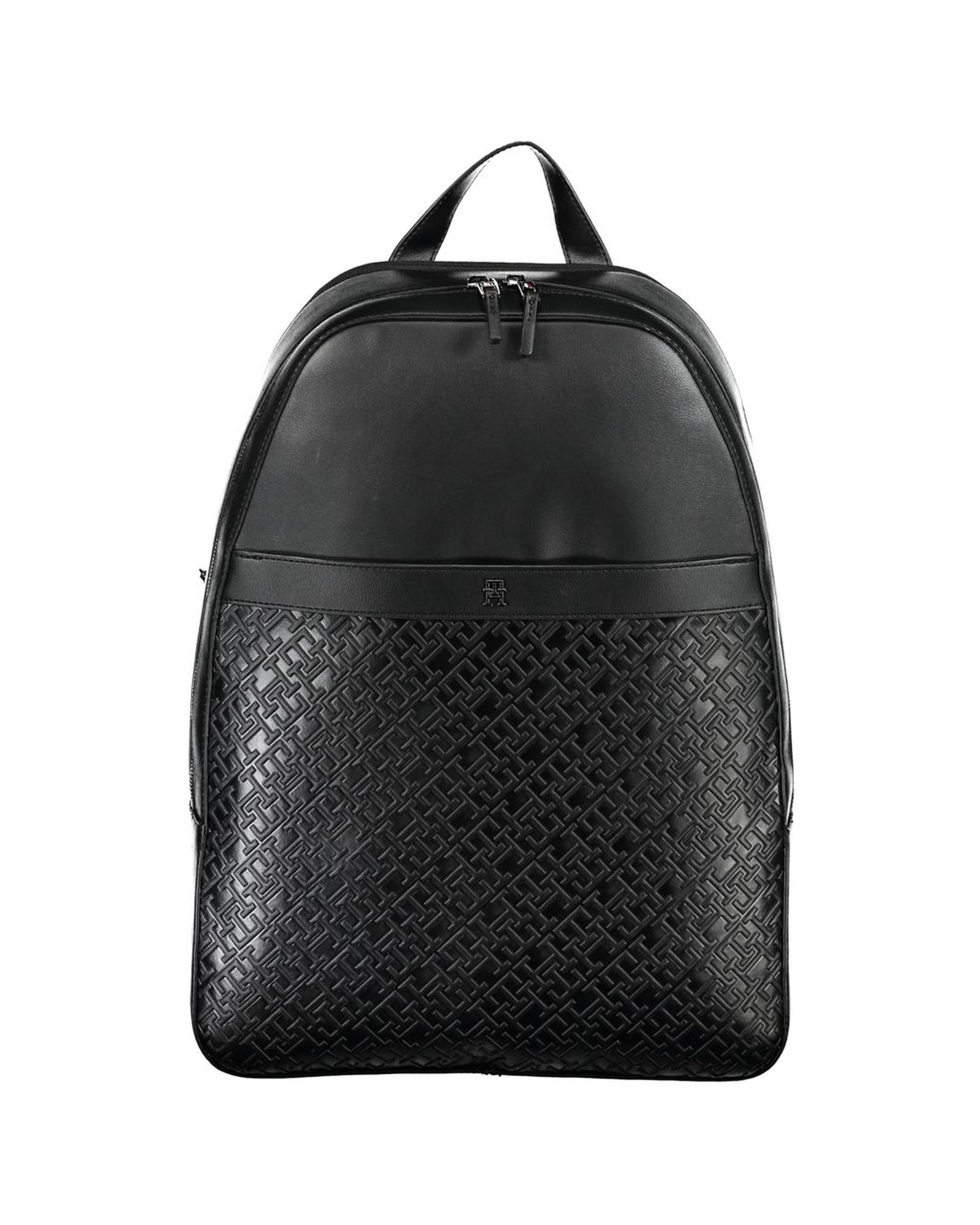 V539-TO-27582-202506180811-00 Tommy Hilfiger Men's Black Polyethylene Backpack - One Size - Image 1