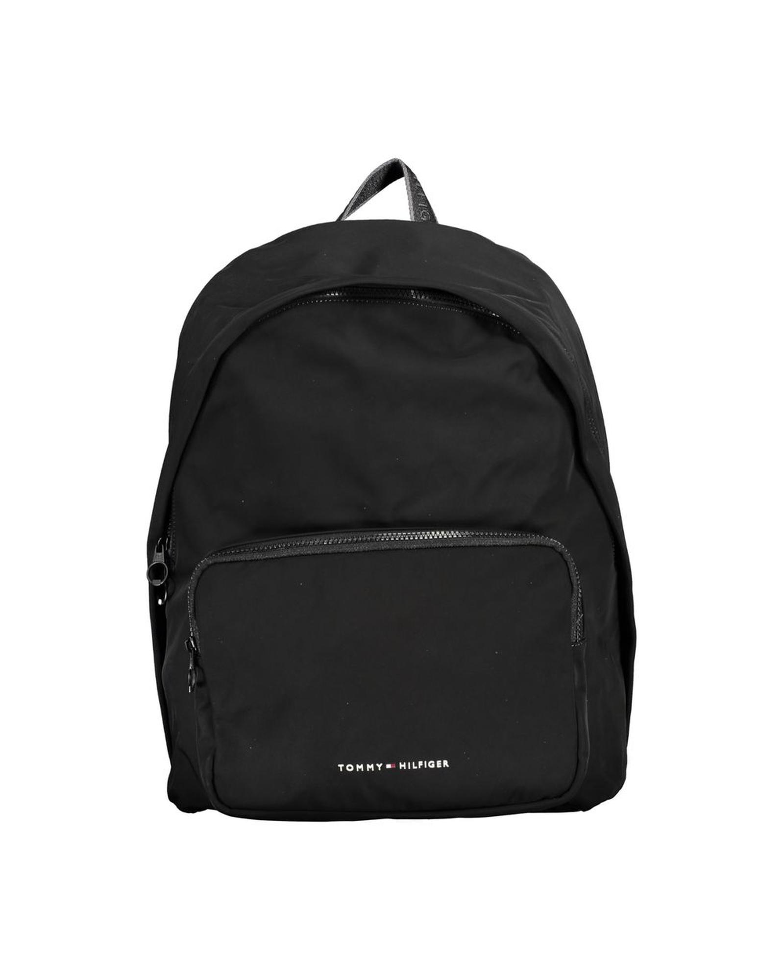 V539-TO-27588-202506180812-00 Tommy Hilfiger Men's Black Polyester Backpack - One Size - Image 1