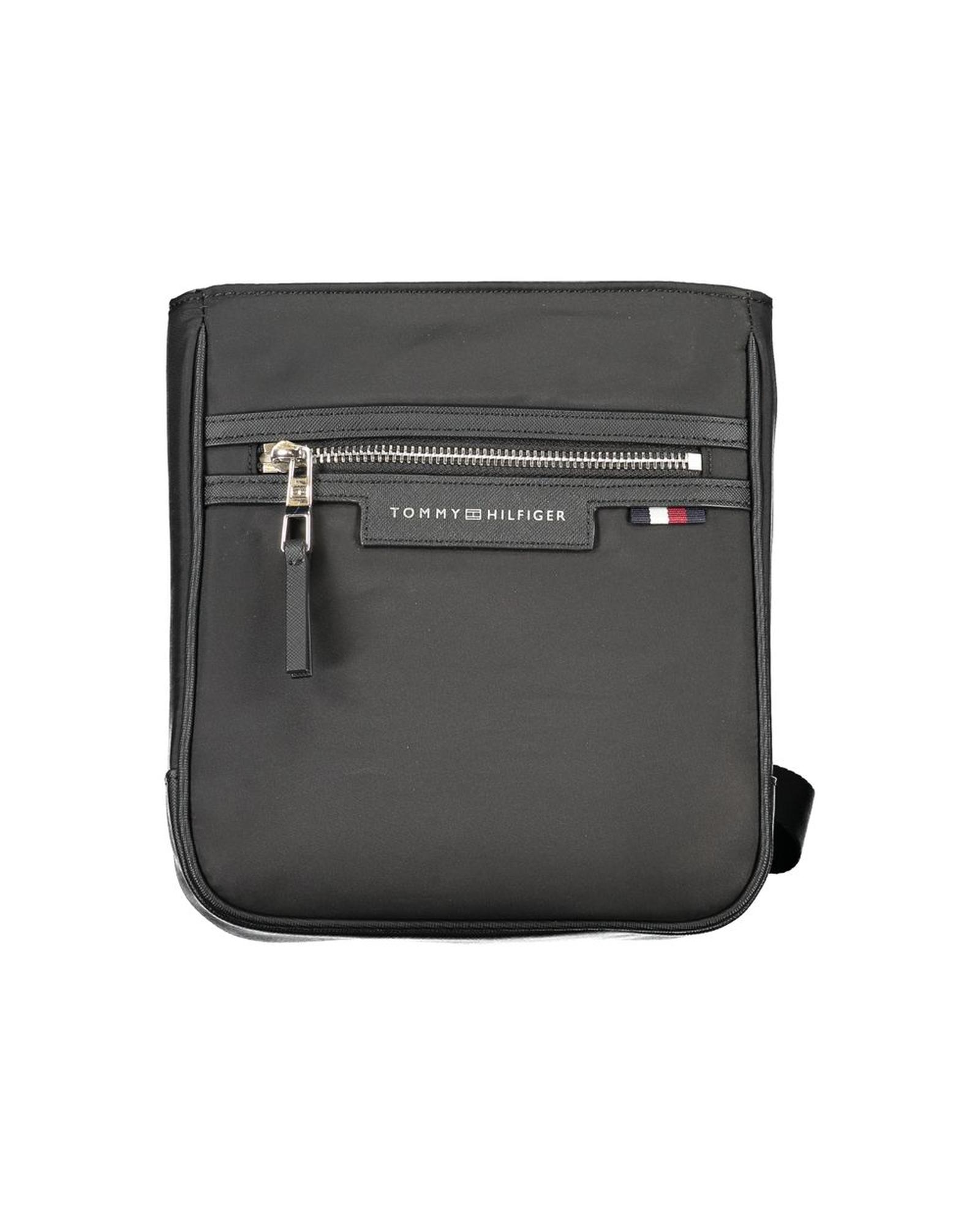 V539-TO-28924-202506180816-00 Tommy Hilfiger Men's Black Polyester Shoulder Bag - One Size - Image 1