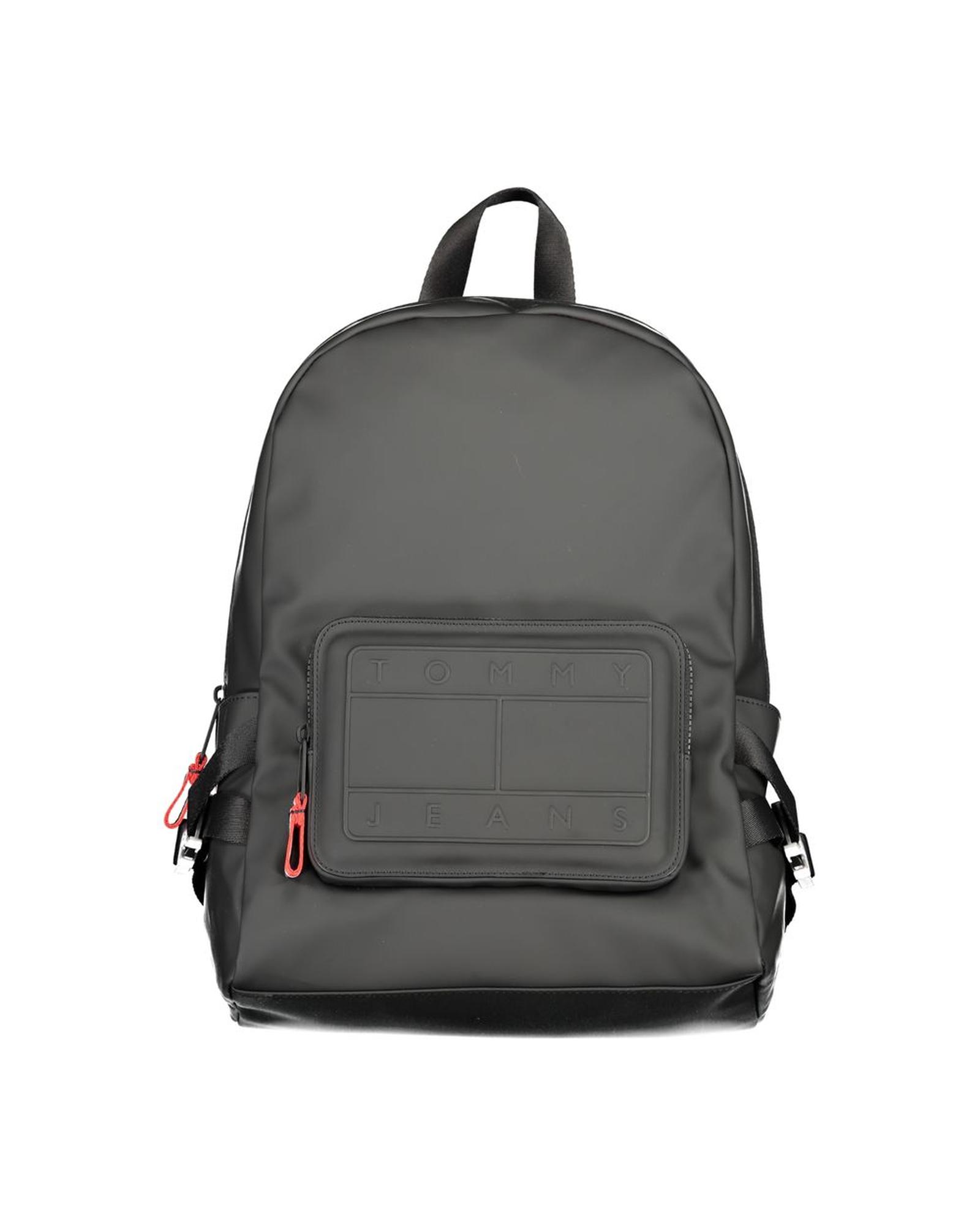 V539-TO-30690-202506180842-00 Tommy Hilfiger Men's Black Polyester Backpack - One Size - Image 1