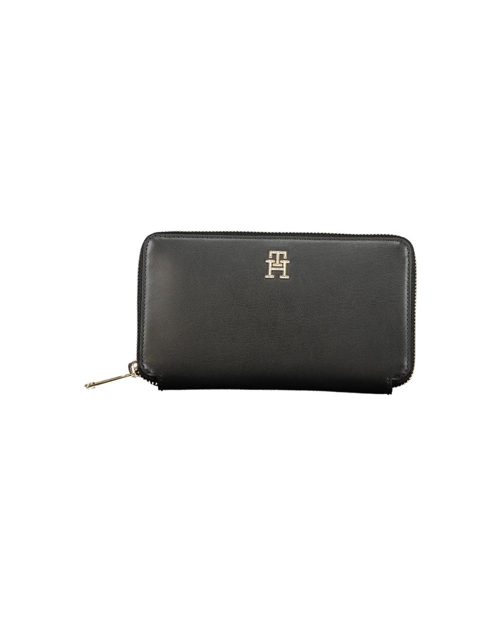 V539-TO-30739-202506180850-00 Tommy Hilfiger Women's Black Polyethylene Wallet - One Size - Image 1