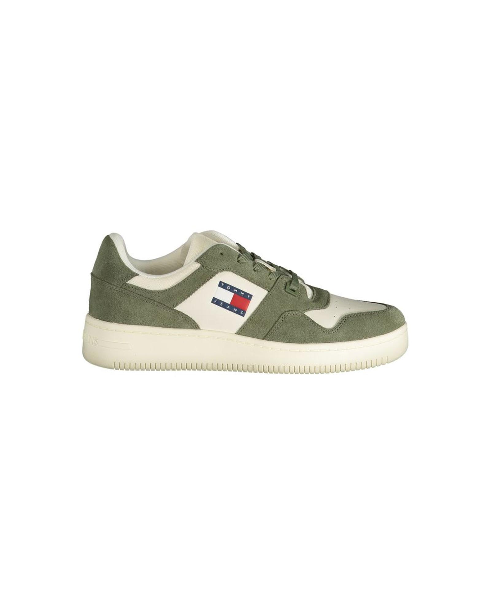 V539-TO-31264-EU40US7-202506180916-00 Tommy Hilfiger Men's Green Polyester Sneaker - 40 EU - Image 1