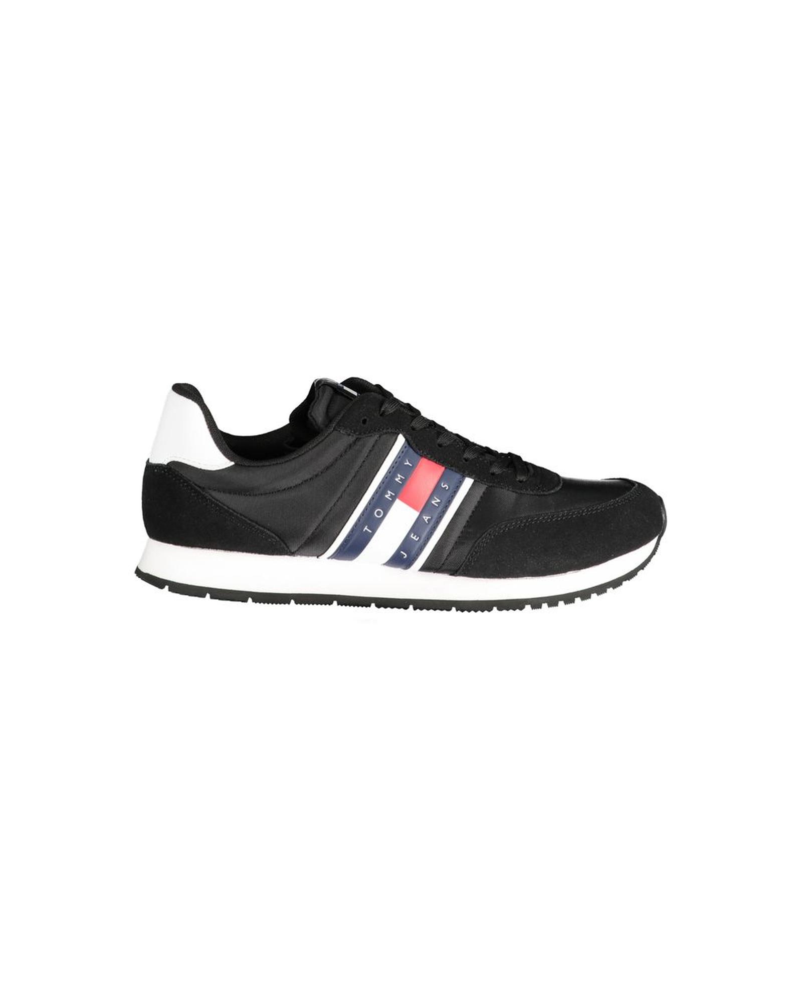 V539-TO-31270-EU42US9-202506180936-00 Tommy Hilfiger Men's Black Polyester Sneaker - 42 EU - Image 1