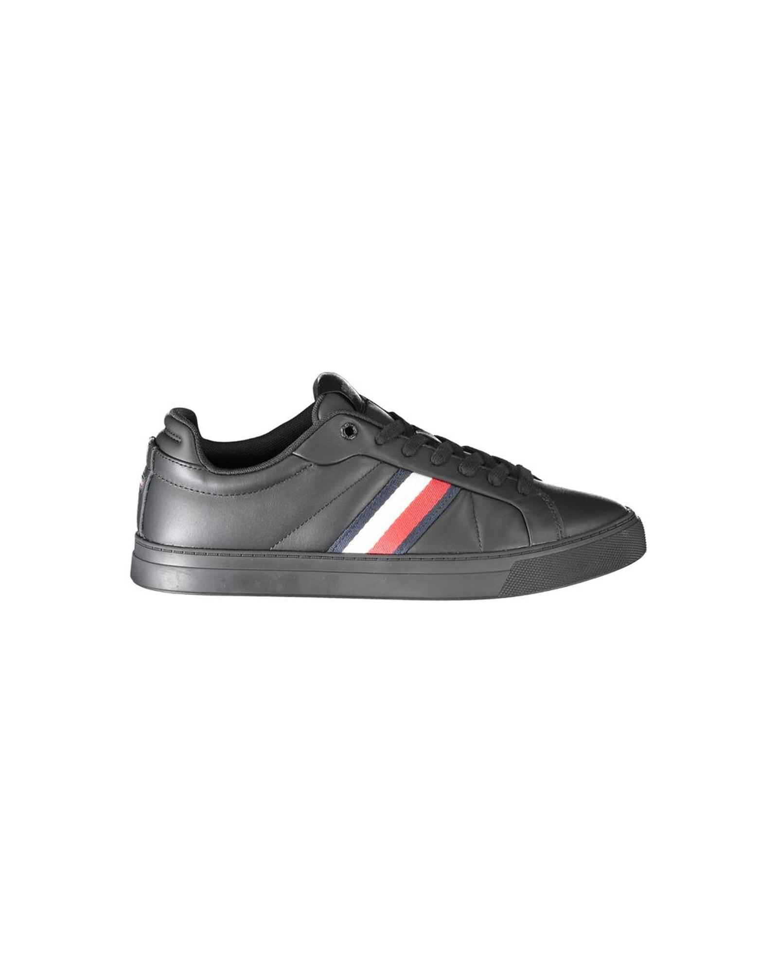 V539-TO-31951-EU44US11-202506180810-00 Tommy Hilfiger Men's Black Leather Sneaker - 44 EU - Image 1