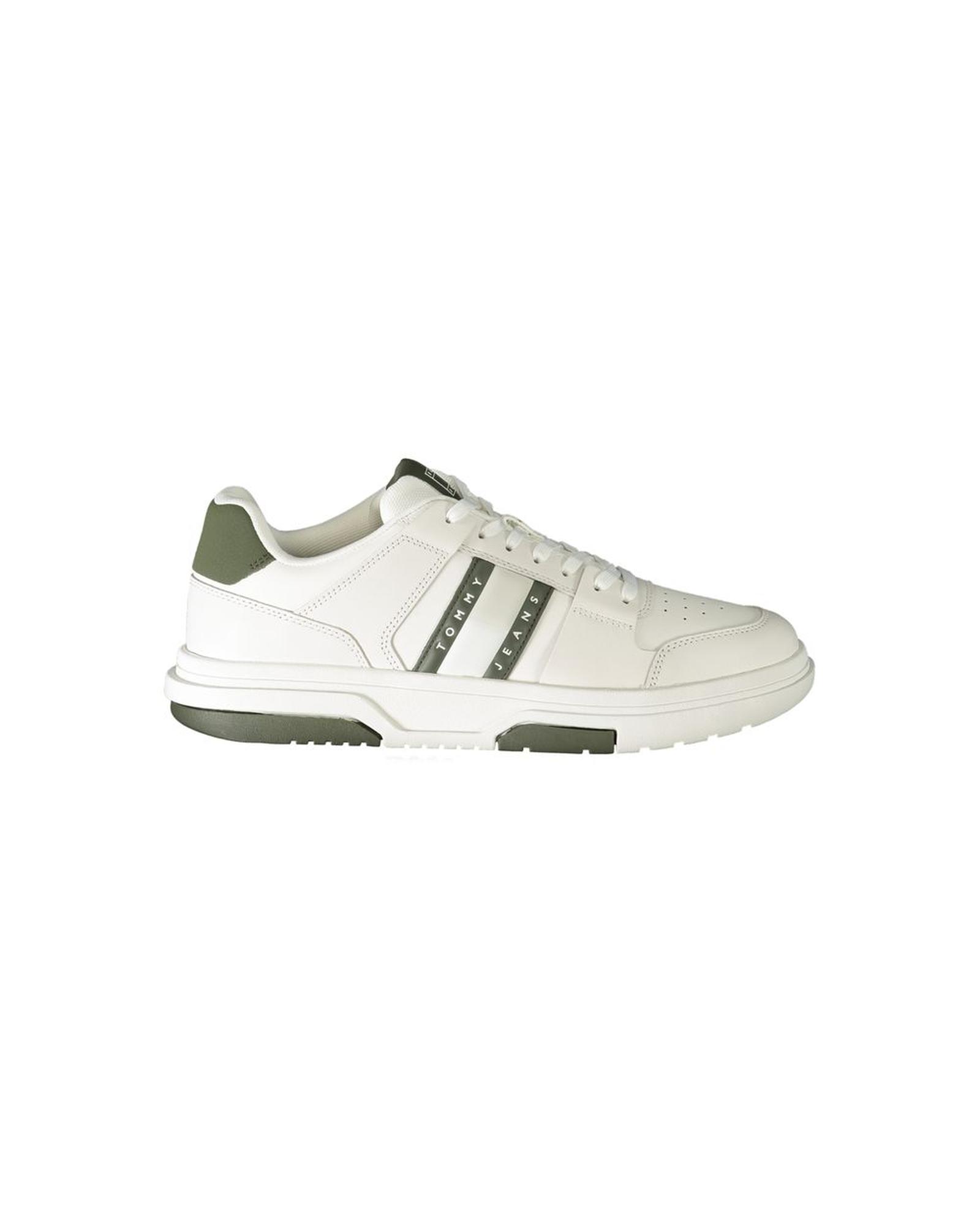 V539-TO-31955-EU44US11-202506180753-00 Tommy Hilfiger Men's White Polyester Sneaker - 44 EU - Image 1