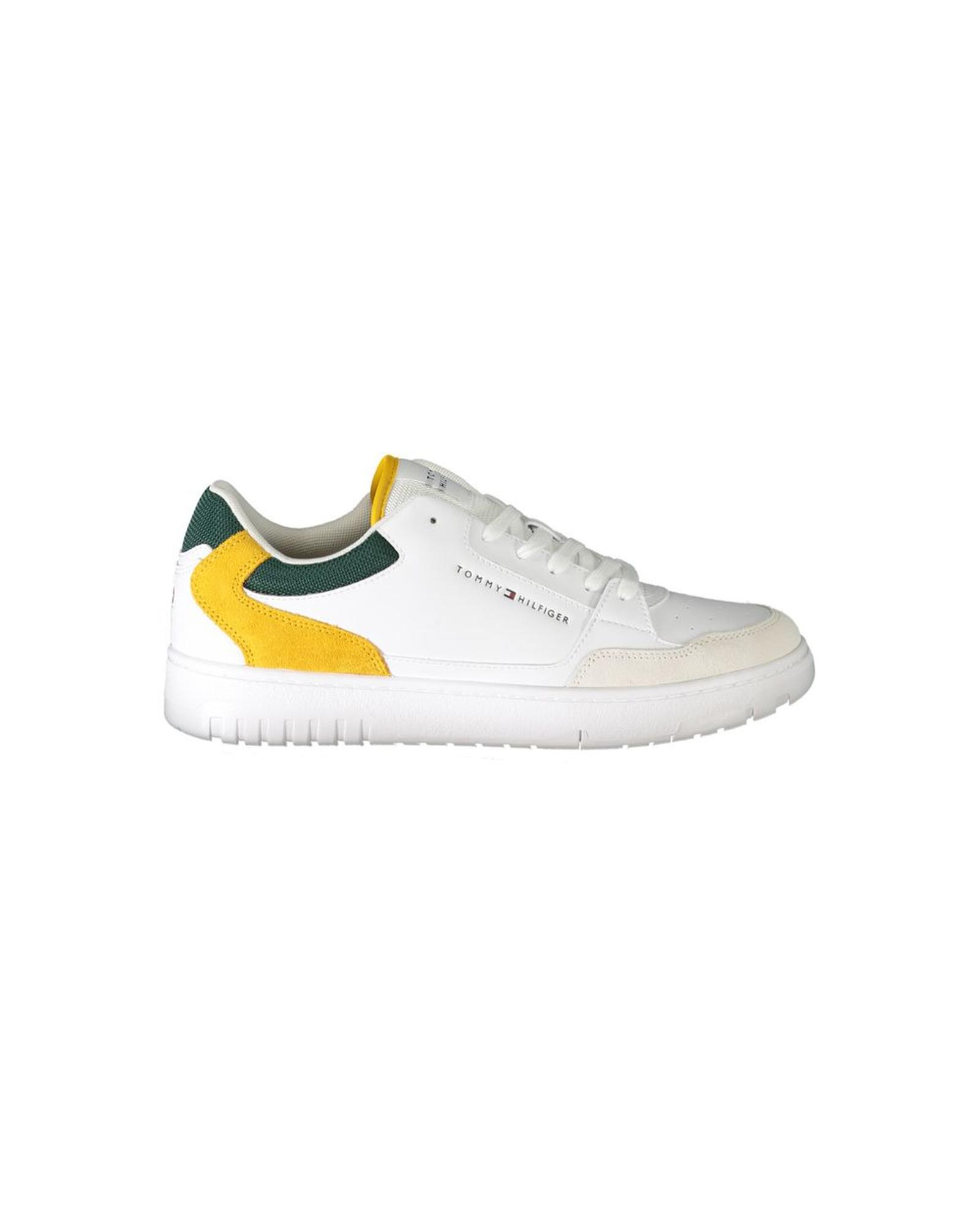 V539-TO-31958-EU43US10-202506180812-00 Tommy Hilfiger Men's White Polyester Sneaker - 43 EU - Image 1