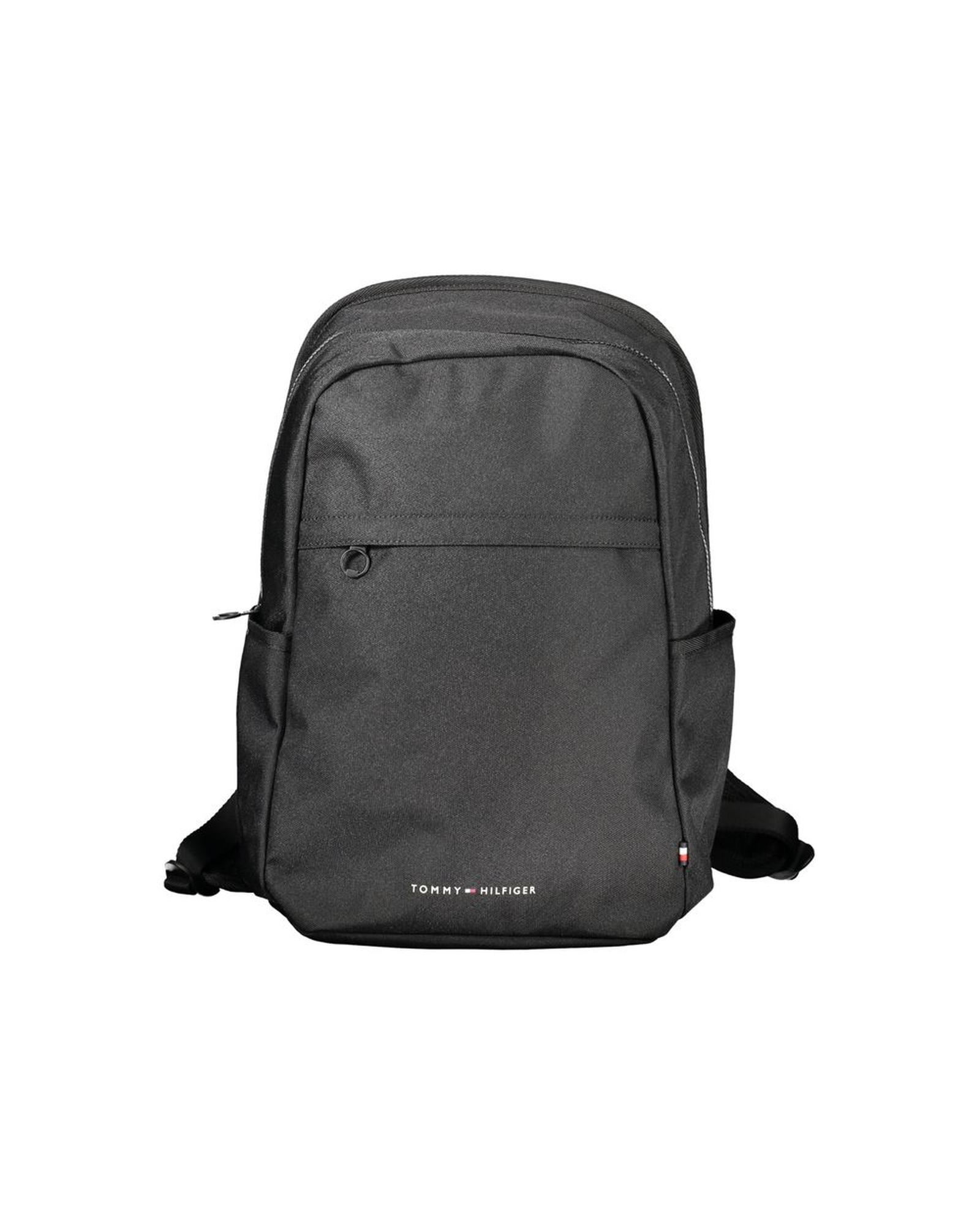 V539-TO-32184-202506180822-00 Tommy Hilfiger Men's Black Polyester Backpack - One Size - Image 1