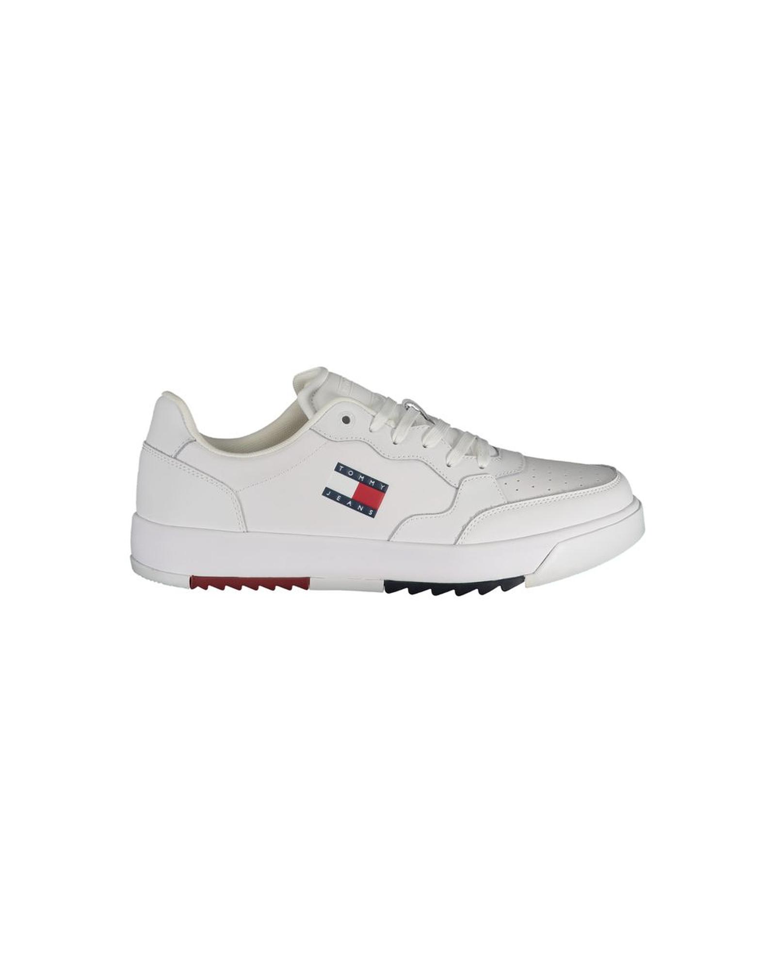V539-TO-32592-EU44US11-202506180832-00 Tommy Hilfiger Men's White Polyester Sneaker - 44 EU - Image 1