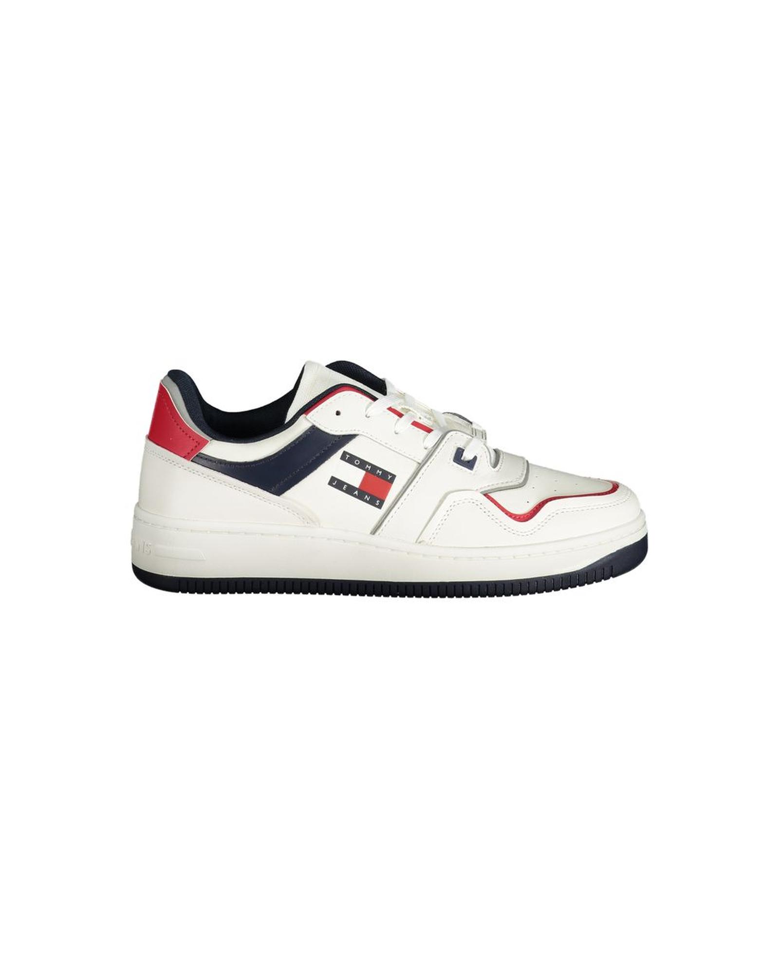 V539-TO-33490-EU43US10-202506180910-00 Tommy Hilfiger Men's White Polyester Sneaker - 43 EU - Image 1