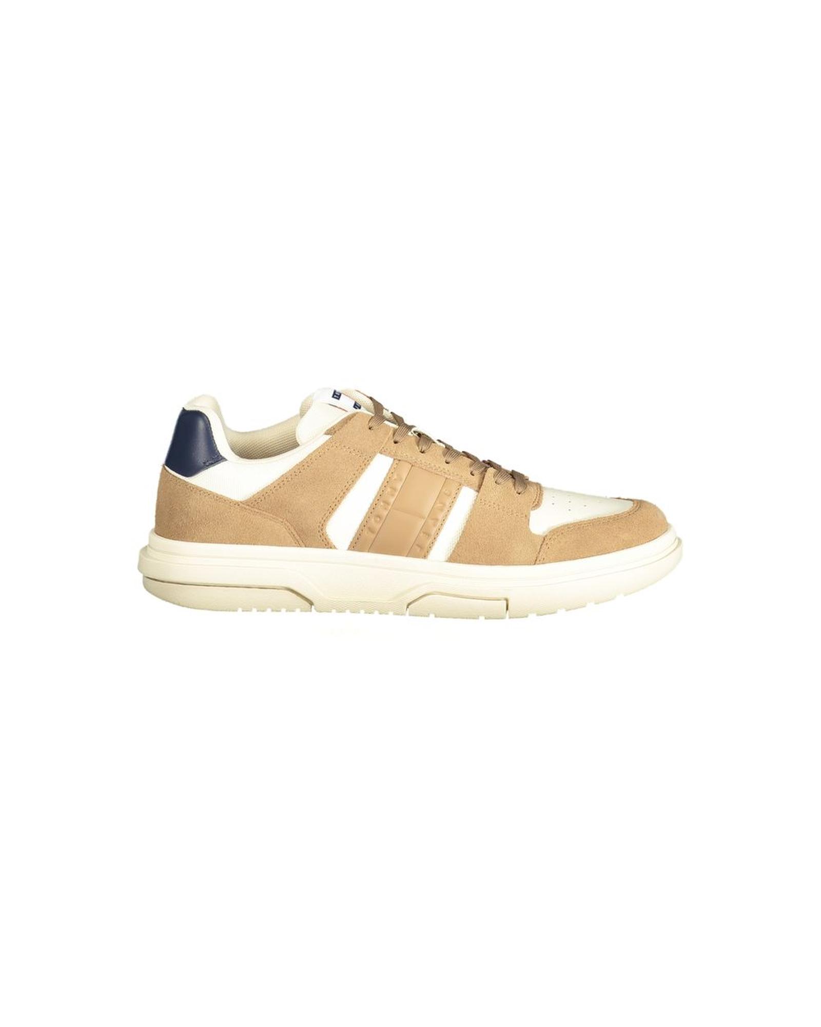 V539-TO-33494-EU45US12-202506180915-00 Tommy Hilfiger Men's Beige Polyester Sneaker - 45 EU - Image 1