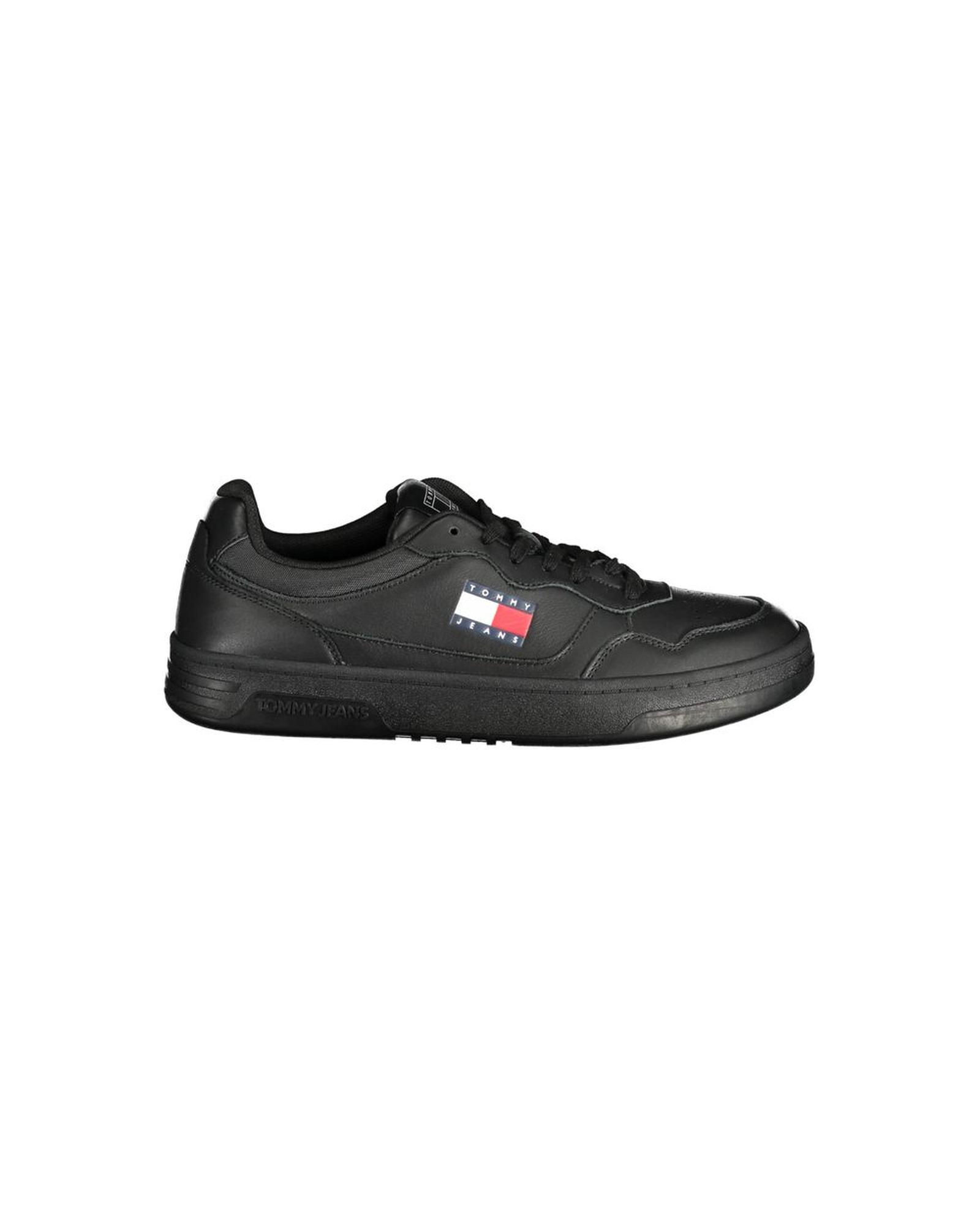 V539-TO-33495-EU42US9-202506180917-00 Tommy Hilfiger Men's Black Polyester Sneaker - 42 EU - Image 1