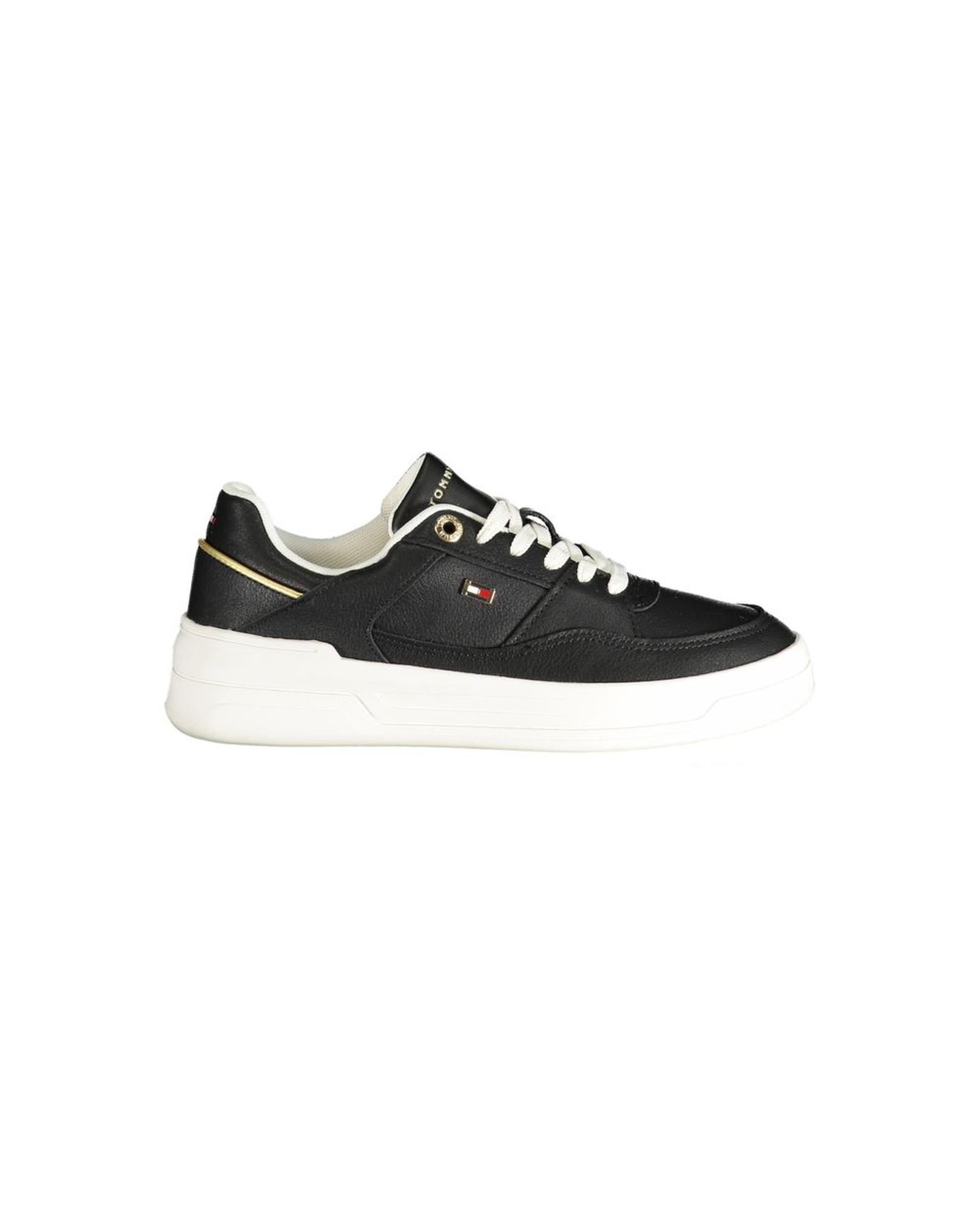 V539-TO-33498-EU39US9-202506180925-00 Tommy Hilfiger Women's Black Polyester Sneaker - 39 EU - Image 1