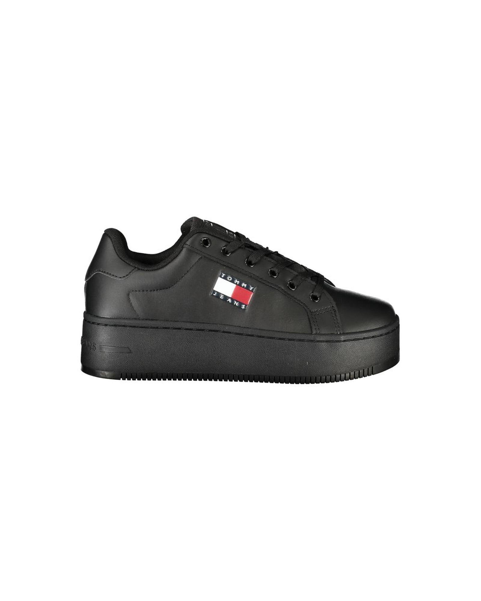 V539-TO-34814-EU38US8-202506181308-00 Tommy Hilfiger Women's Black Polyester Sneaker - 38 EU - Image 1
