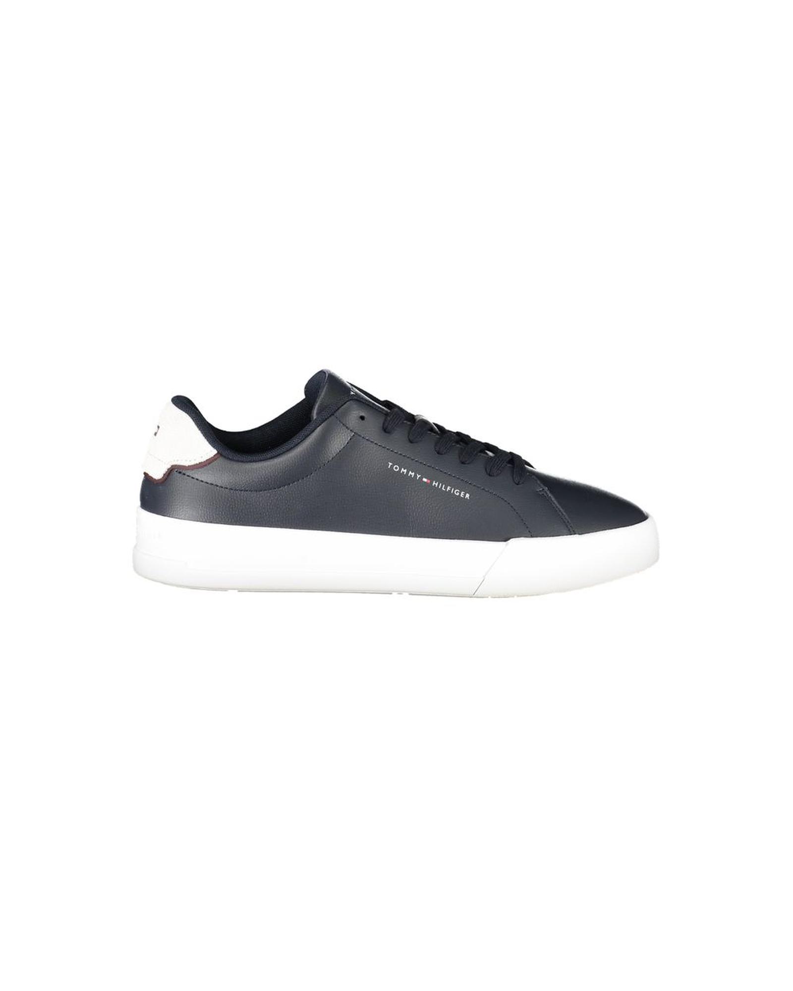 V539-TO-35332-EU41US8-202506181326-00 Tommy Hilfiger Men's Blue Leather Sneaker - 41 EU - Image 1