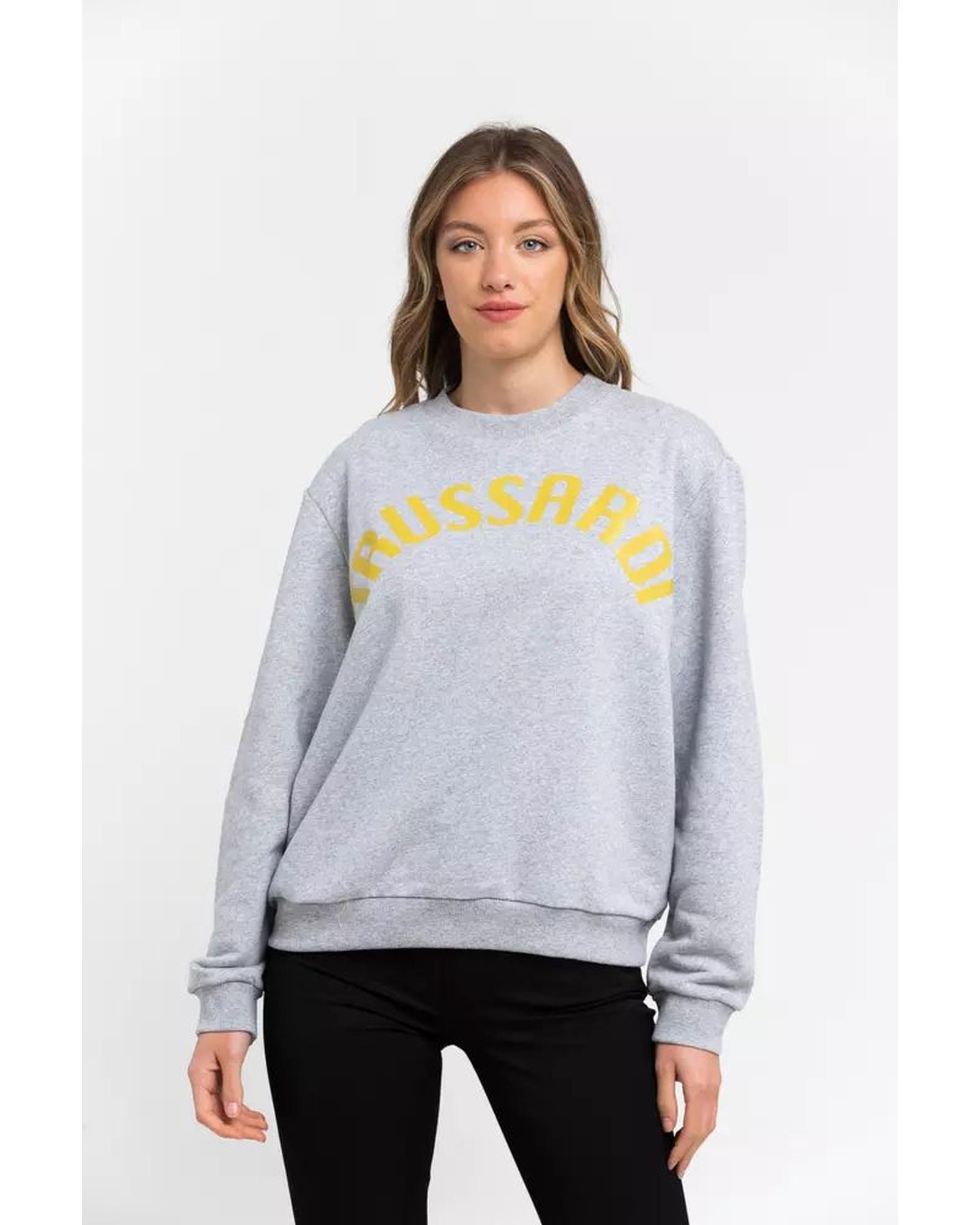 V539-TR-21545-L-202508311810-00 Oversized Maxi Lettering Sweatshirt with Dropped-shoulder Sleeves L Women - Image 1