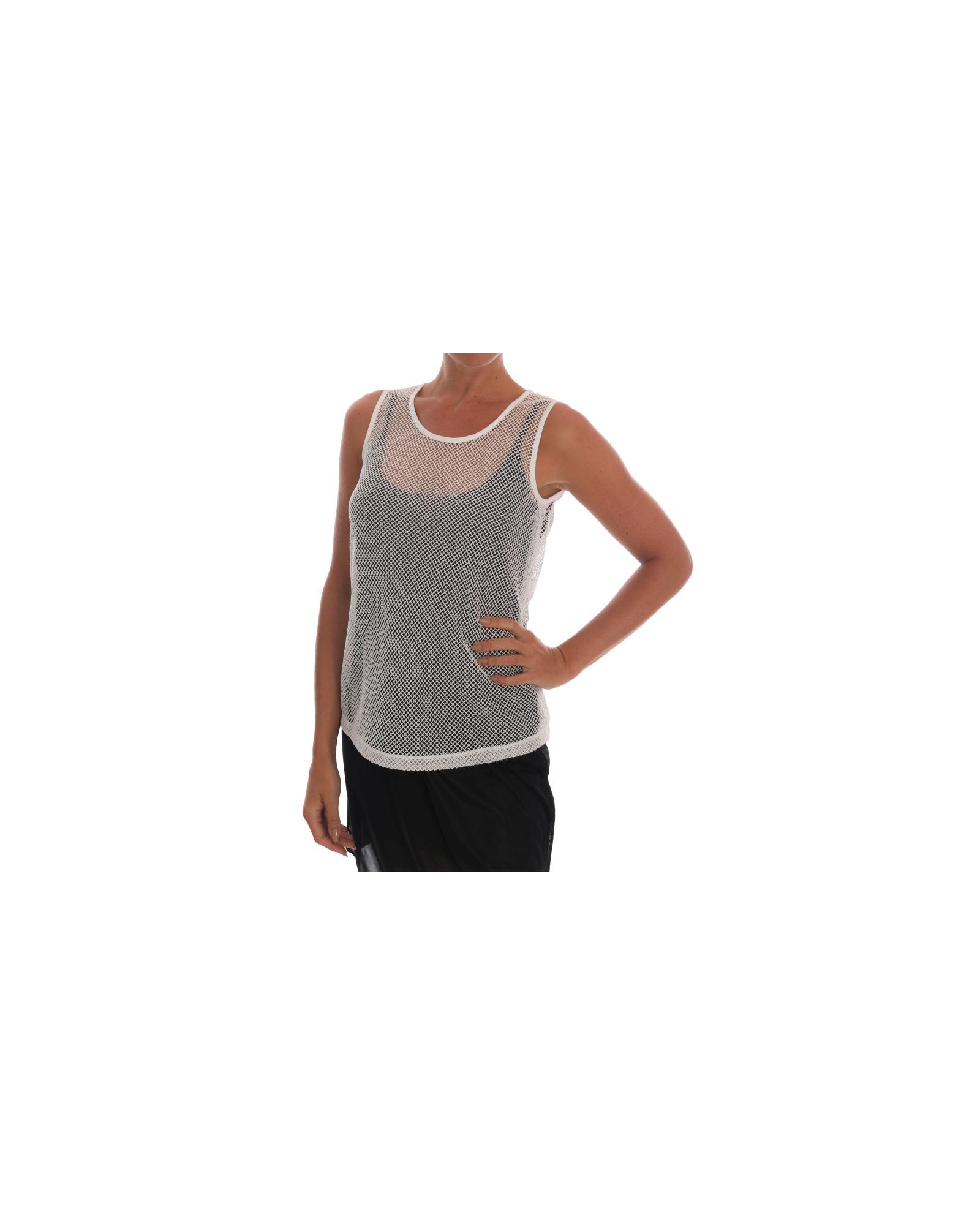 V539-TSH14022-2-202509010745-00 DOLCE & GABBANA Transparent Net Tank Top 38 IT Women - Image 1