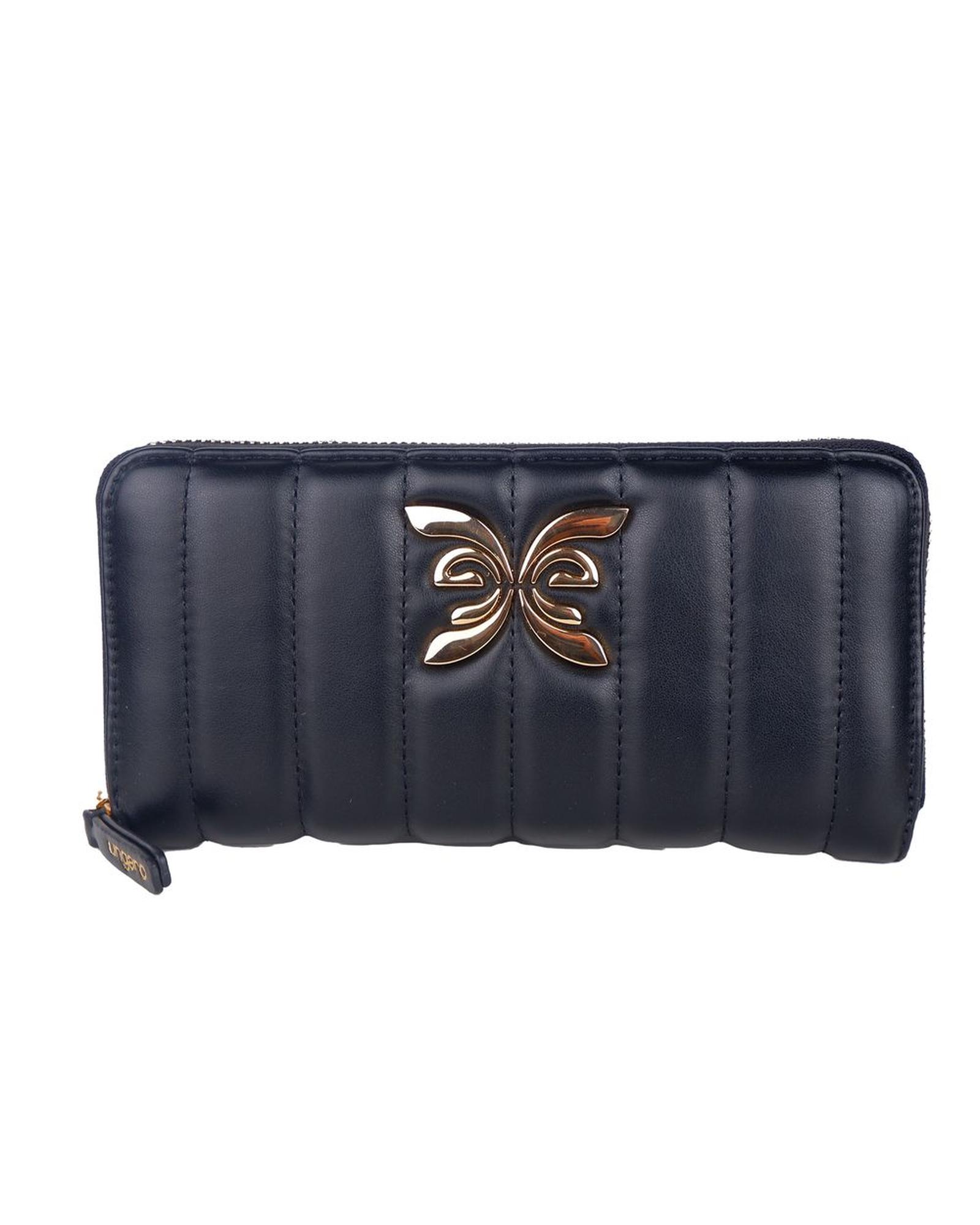 V539-UN-12319-176963-00 Ungaro Women's Black Pvc Wallet - One Size - Image 1