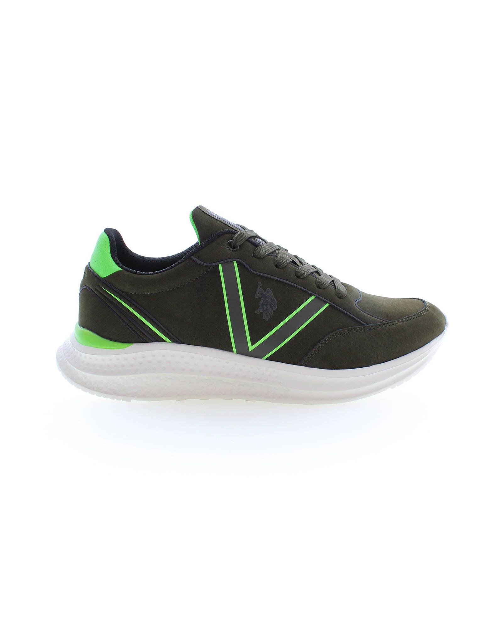 V539-US-14568-EU43US10-202506181232-00 US POLO ASSN Men's Green Polyester Sneaker - 43 EU - Image 1