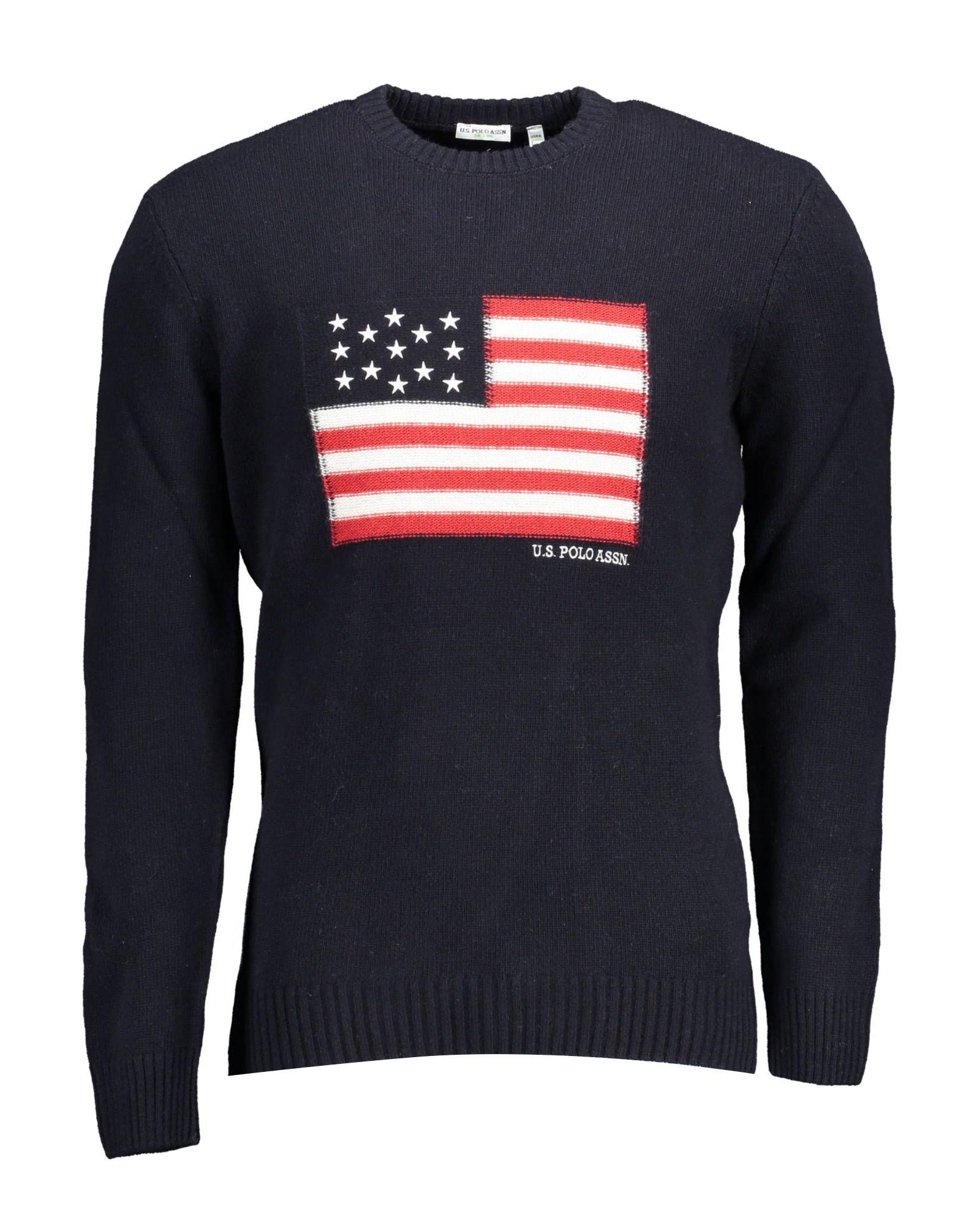 V539-US-16905-XXL-202506181542-00 US POLO ASSN Men's Blue Wool Shirt - 2XL - Image 1