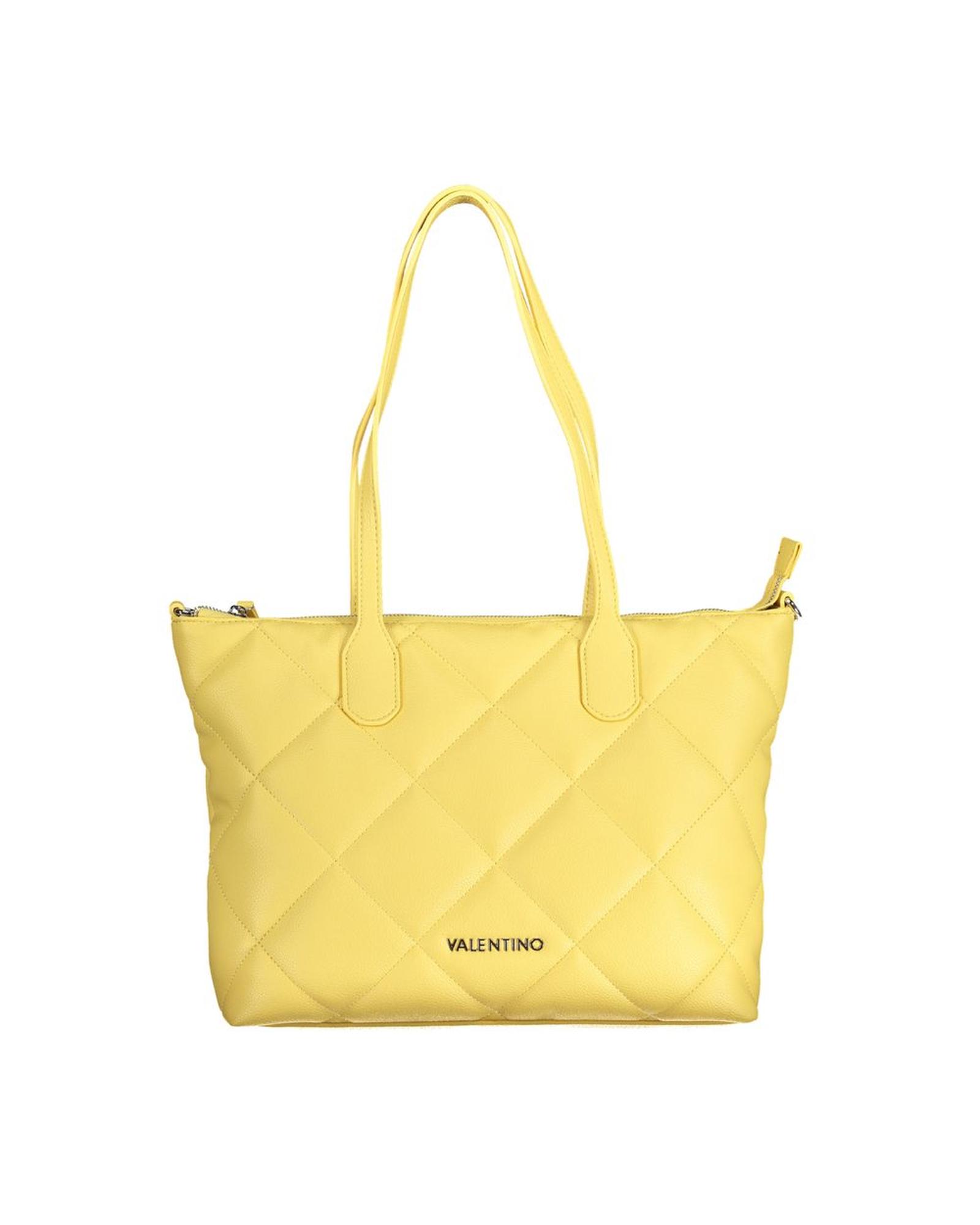 V539-VA-24299-202506181430-00 Valentino Bags Women's Yellow Polyethylene Handbag - One Size - Image 1