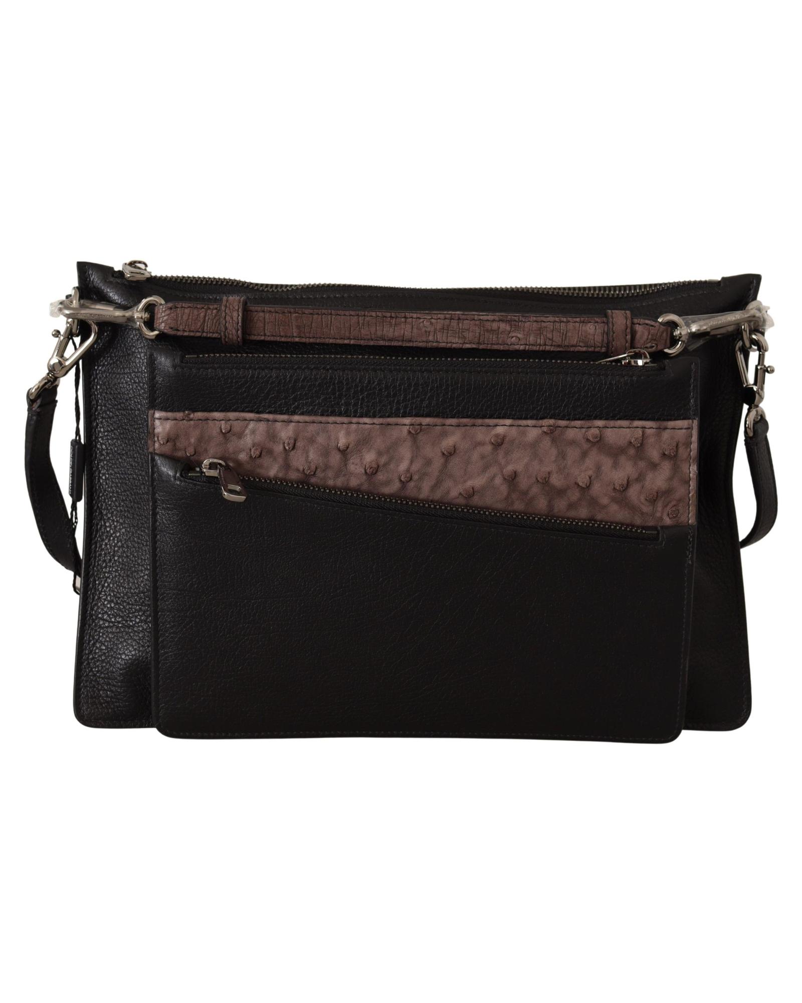 V539-VAS12533-202509010045-00 Alta Sartoria Leather Shoulder Sling Bag One Size Men - Image 1