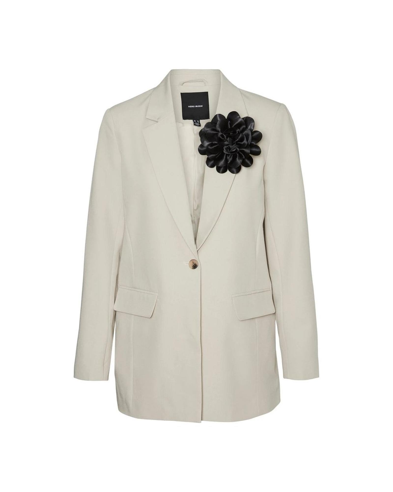 V539-VE-13395300127-IT36XXS-202506181720-00 Vero Moda Women's Beige Polyester Suits & Blazer - 36 IT - Image 1