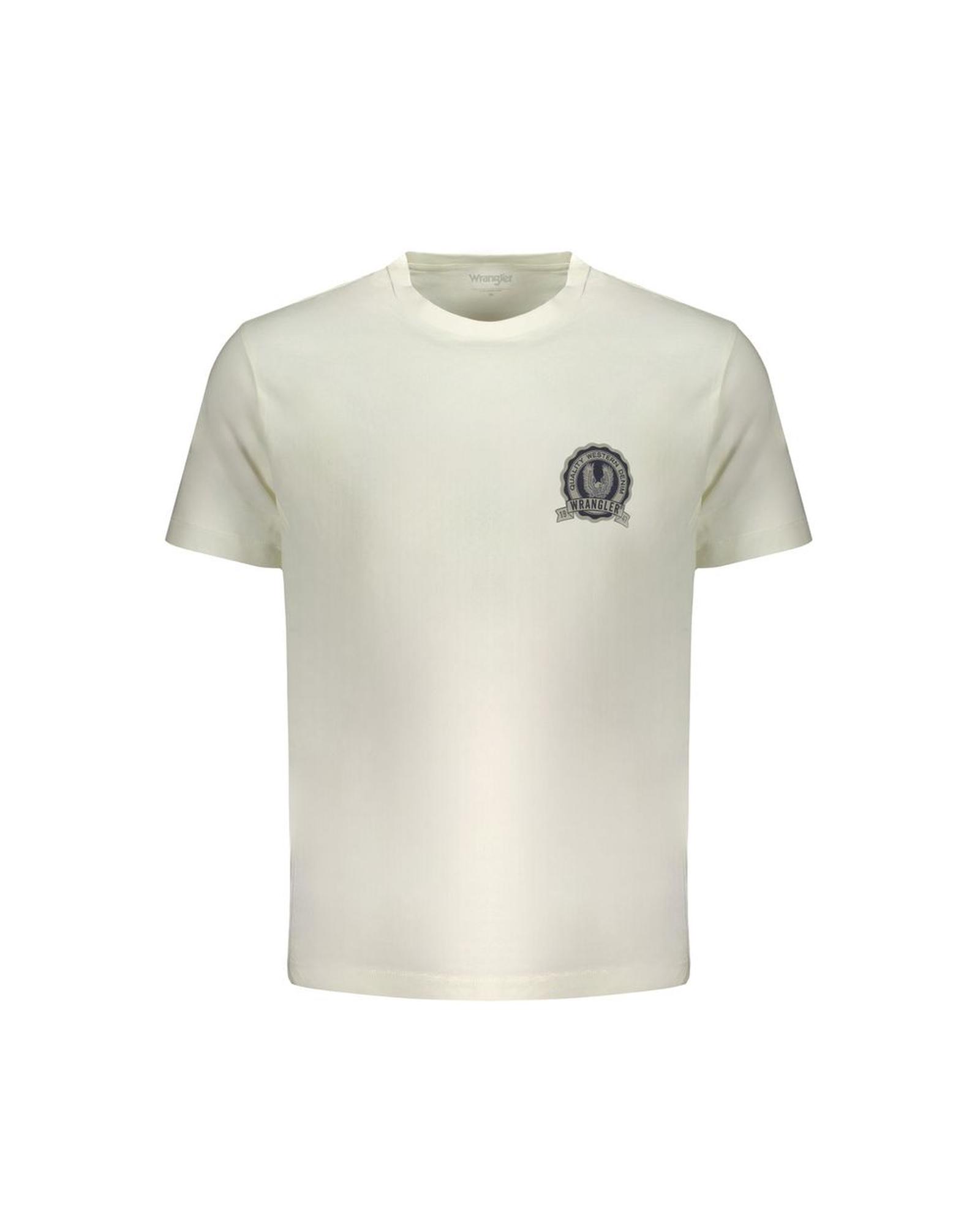 V539-WR-31635-L-202506181810-00 Wrangler Men's White Cotton T-Shirt - L - Image 1
