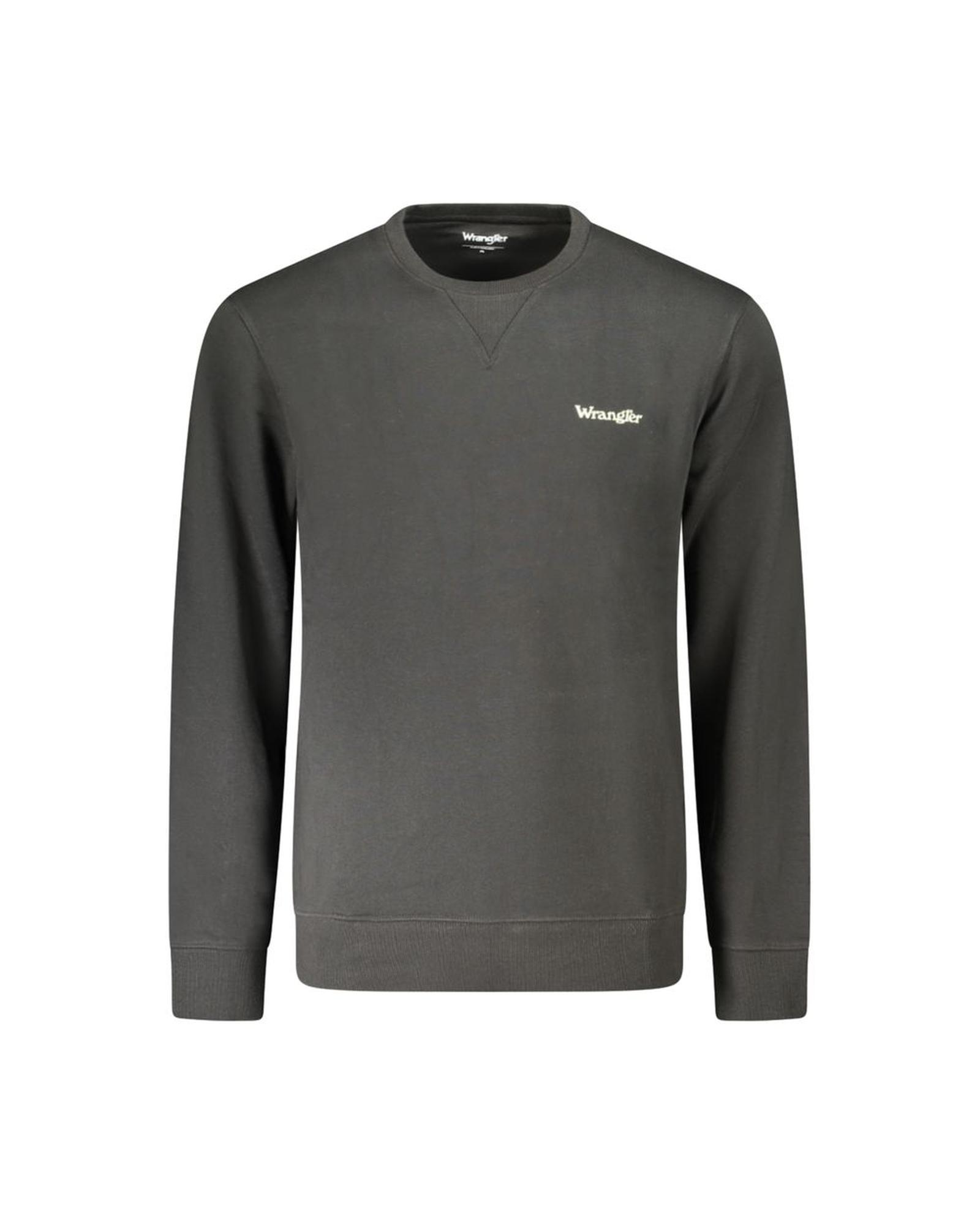 V539-WR-35306-S-202506181826-00 Wrangler Men's Black Cotton Sweater - S - Image 1