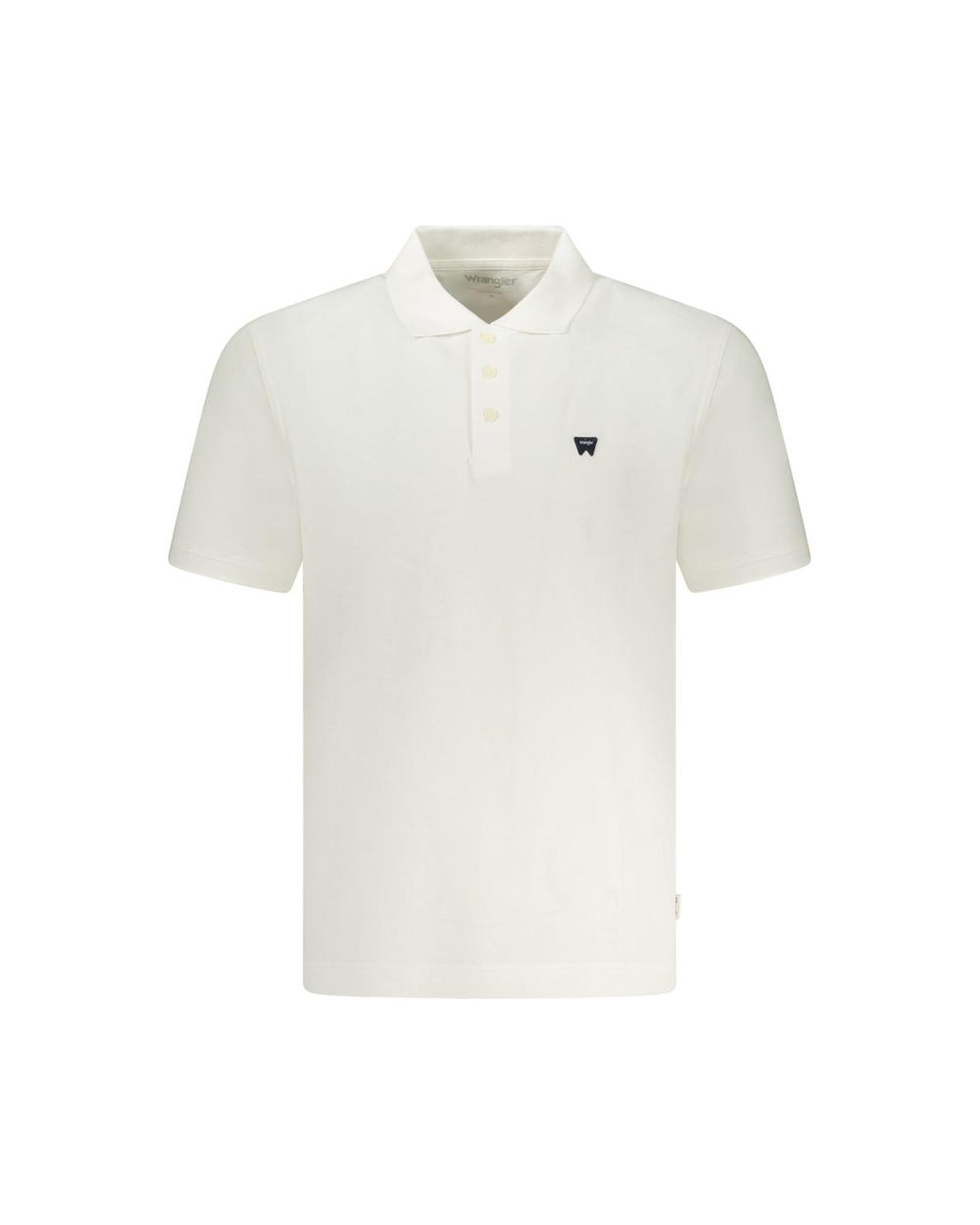 V539-WR-35309-M-202506181830-00 Wrangler Men's White Cotton Polo Shirt - M - Image 1