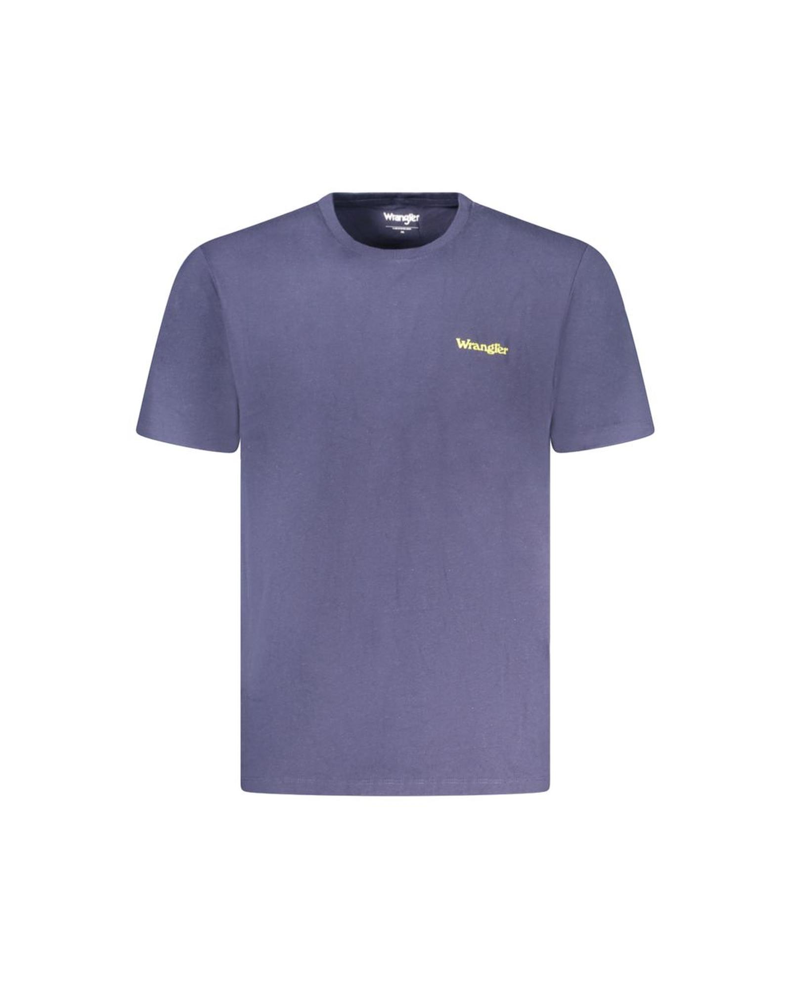 V539-WR-35311-S-202506181832-00 Wrangler Men's Blue Cotton T-Shirt - S - Image 1
