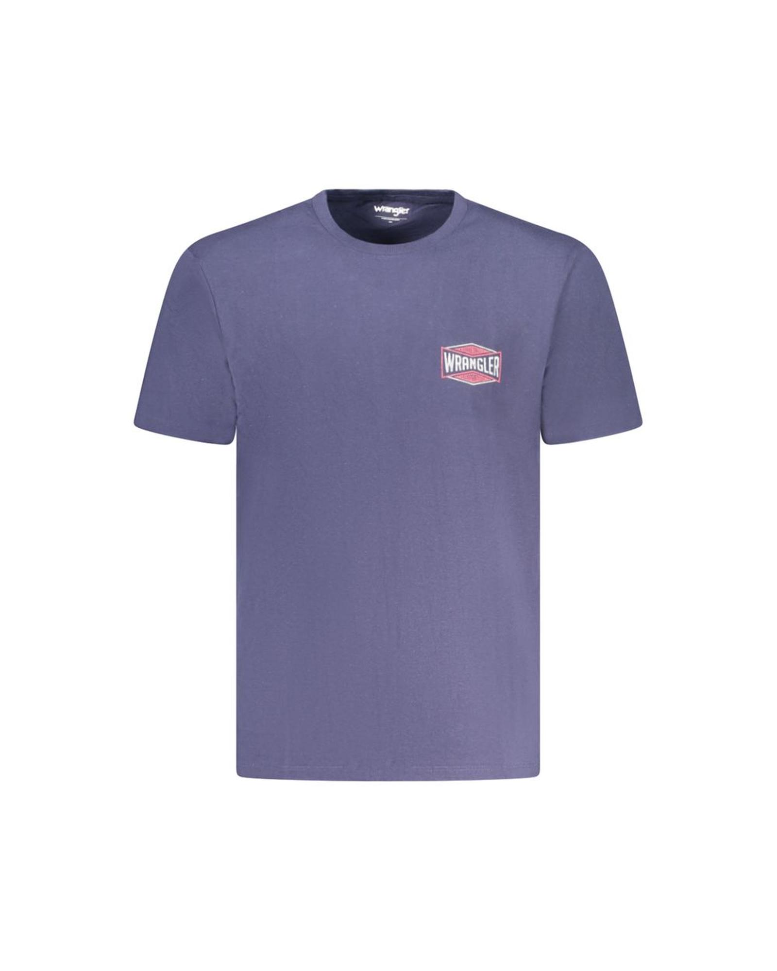 V539-WR-35312-L-202506181835-00 Wrangler Men's Blue Cotton T-Shirt - L - Image 1